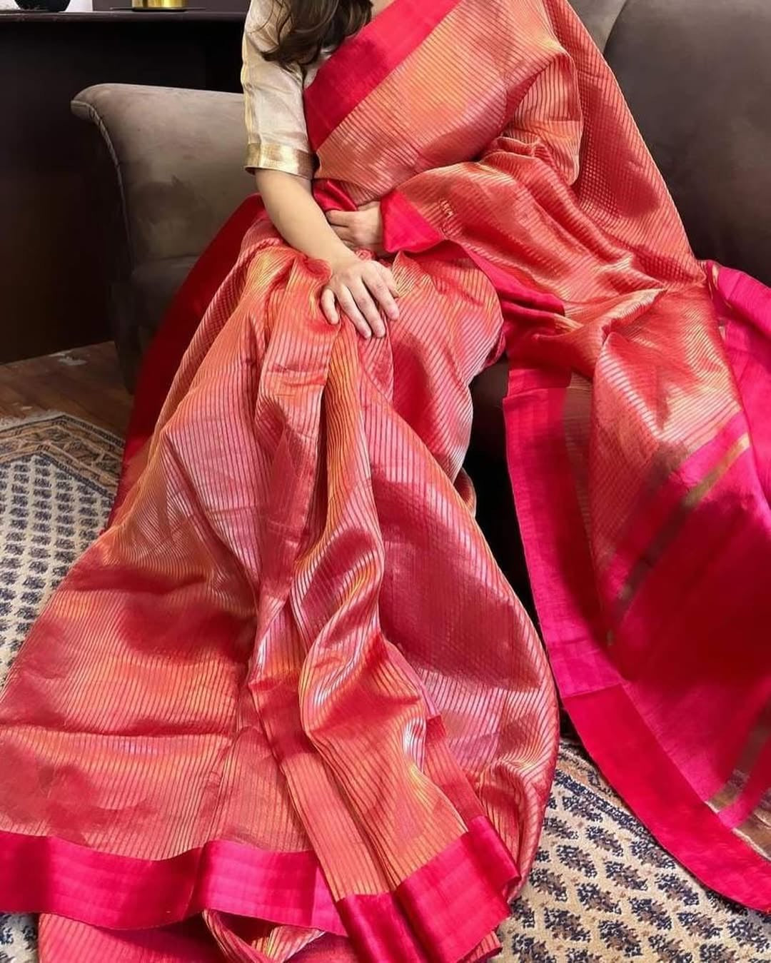 Pure Kora Tissue silk saree