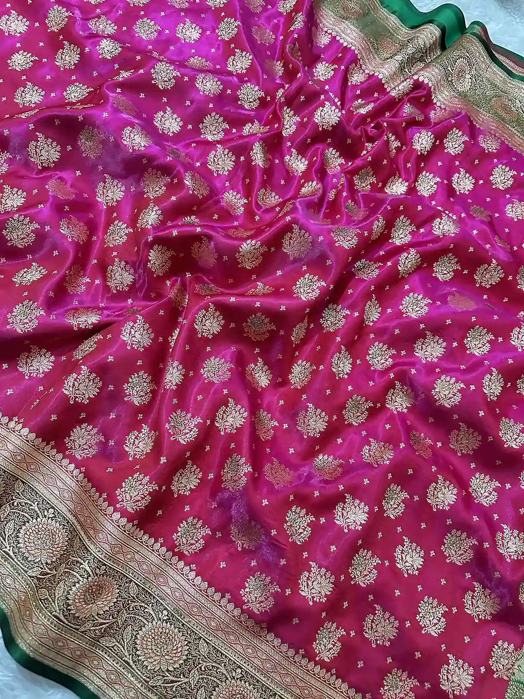 Premium Satin Silk Banarasi Saree | Katan Banaras