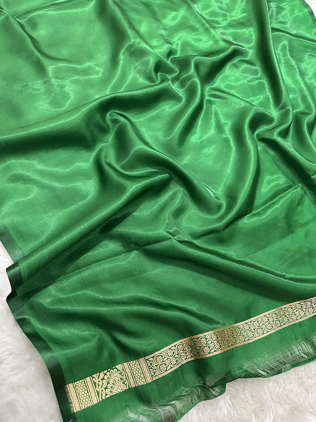 Premium Satin Silk Banarasi Saree | Katan Banaras