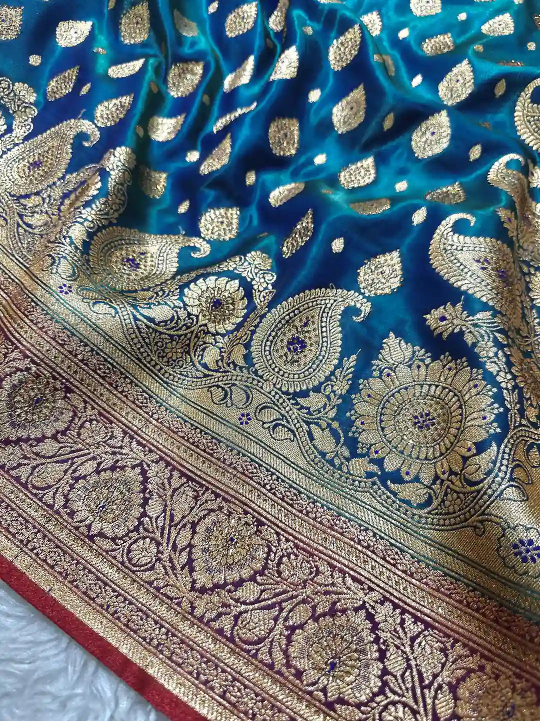 Premium Satin Silk Banarasi Saree | Katan Banaras