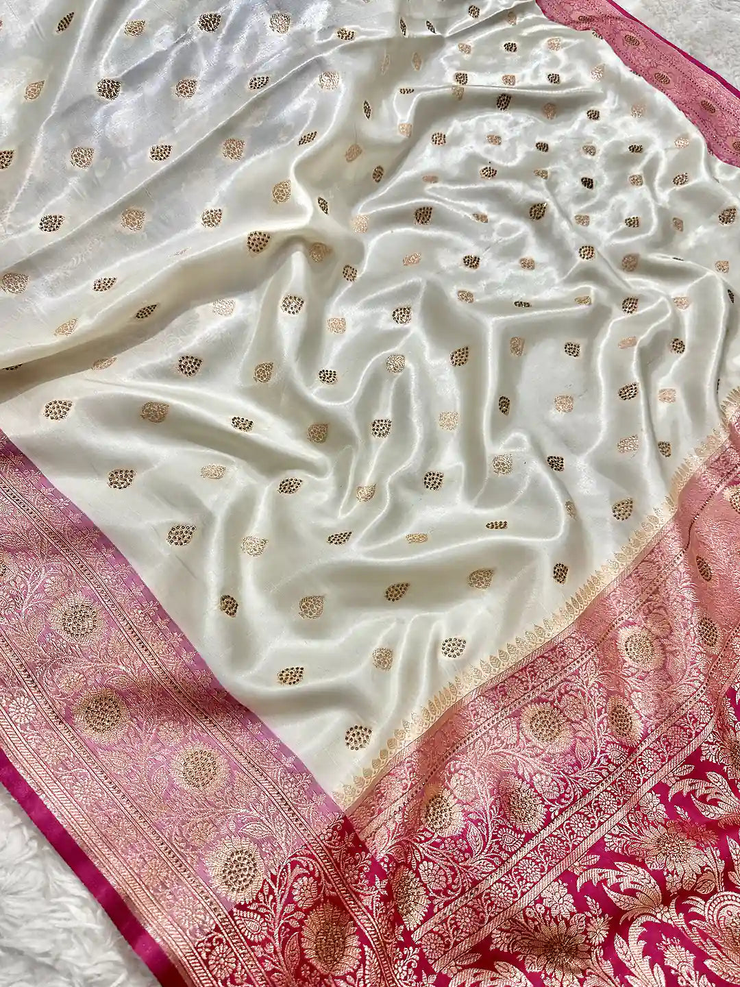 Premium Satin Silk Banarasi Saree | Katan Banaras