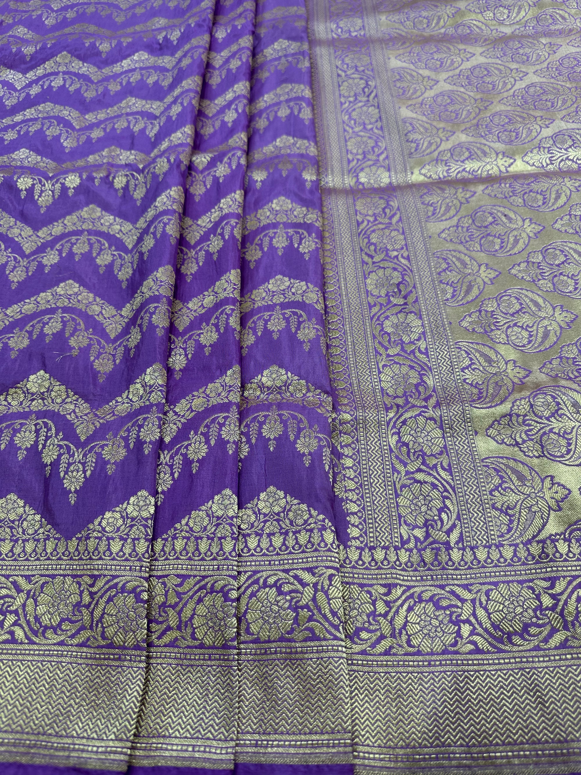 Pure Katan Silk Jaalwork Banarasi Saree
