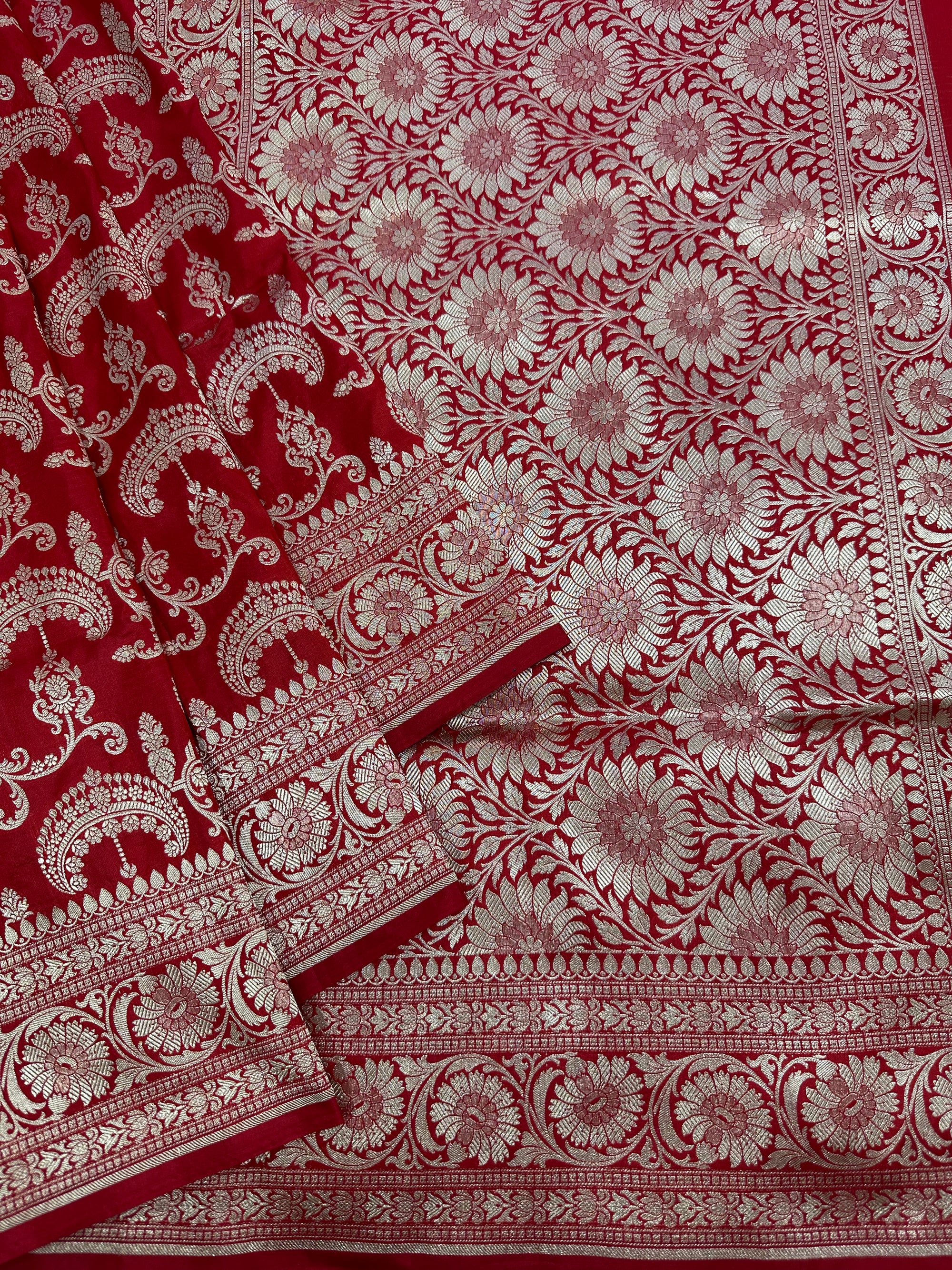 Pure Katan Silk Jaalwork Banarasi Saree