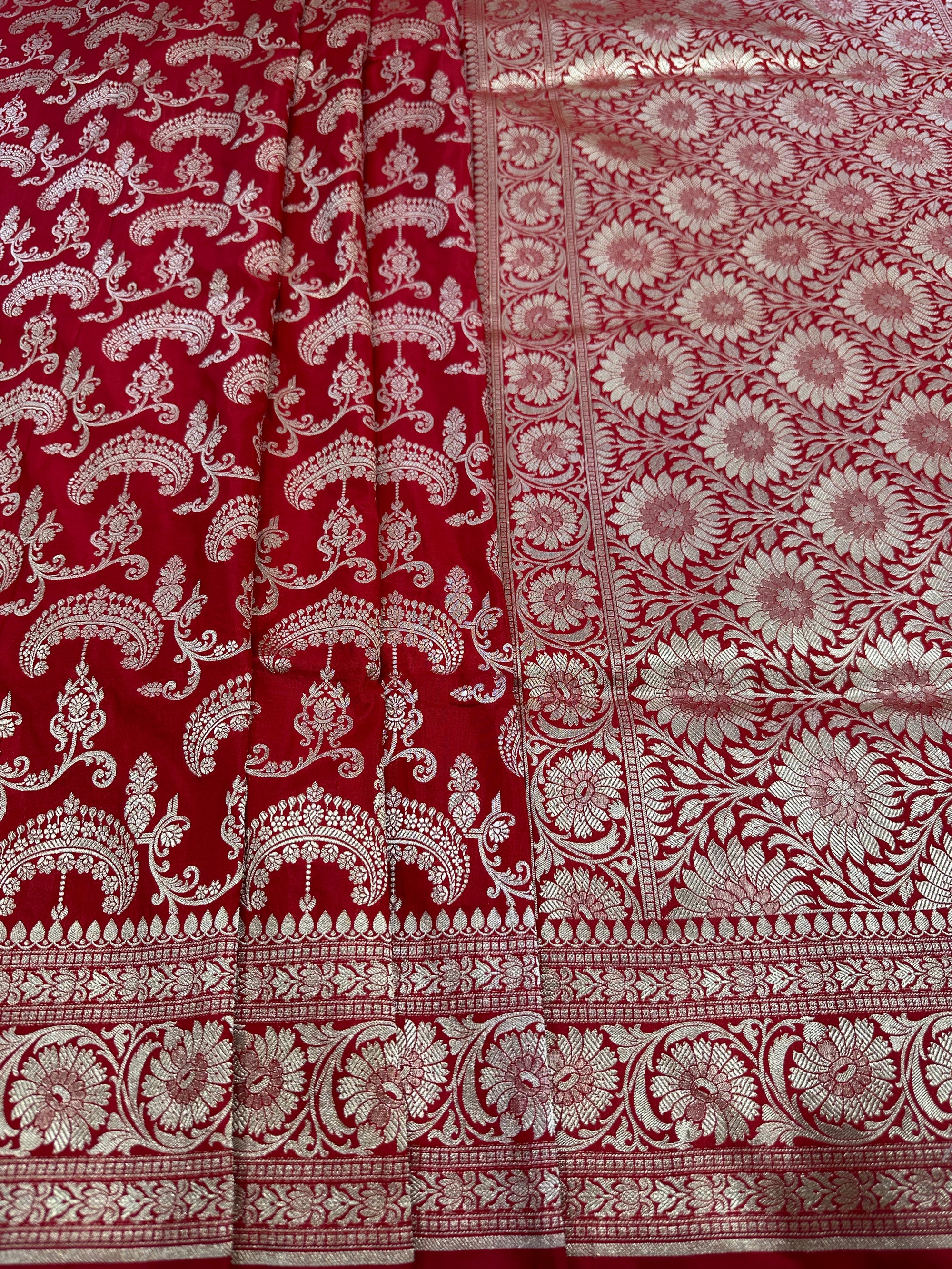 Pure Katan Silk Jaalwork Banarasi Saree