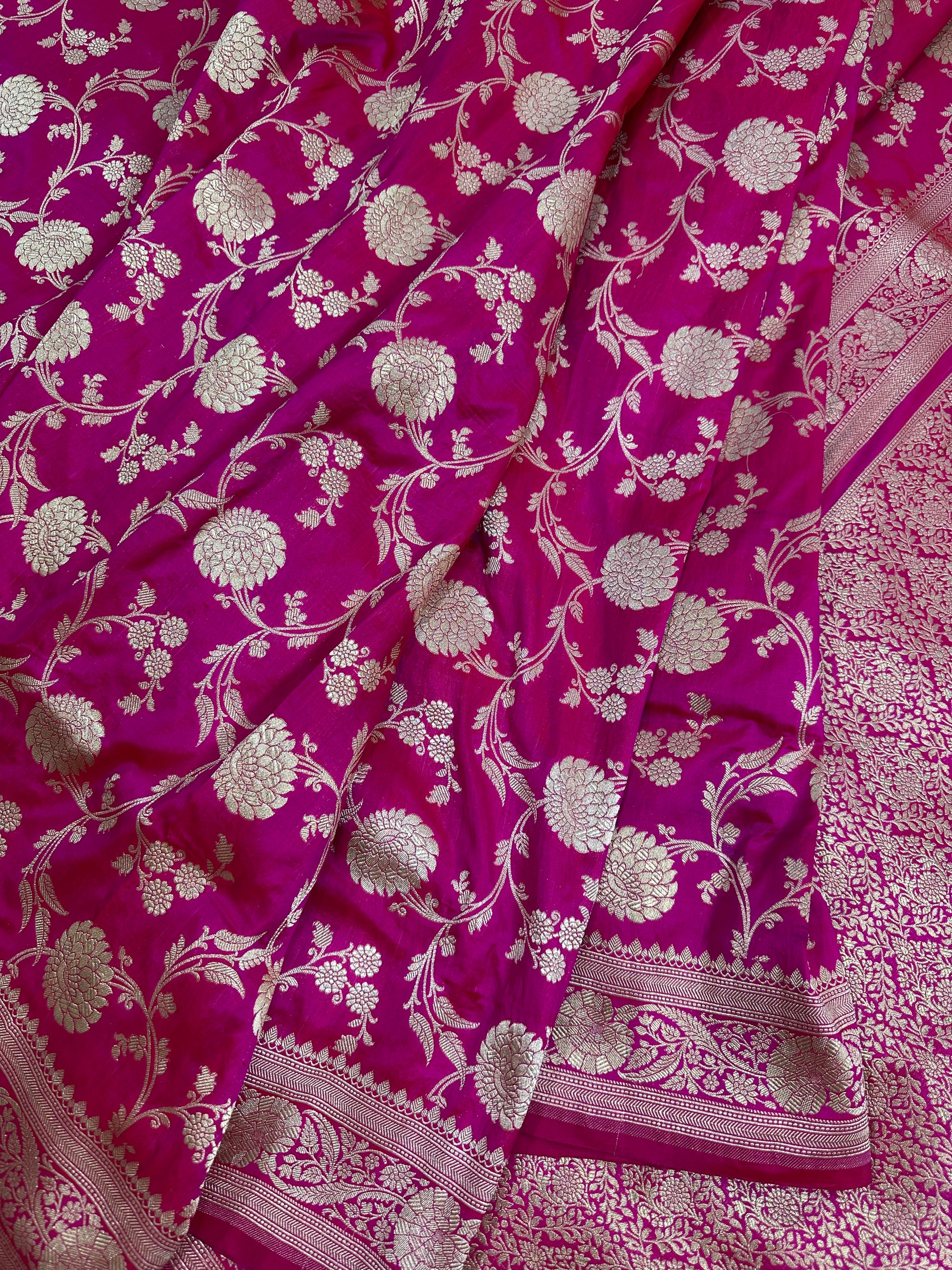 Pure Katan Silk Jaalwork Banarasi Saree
