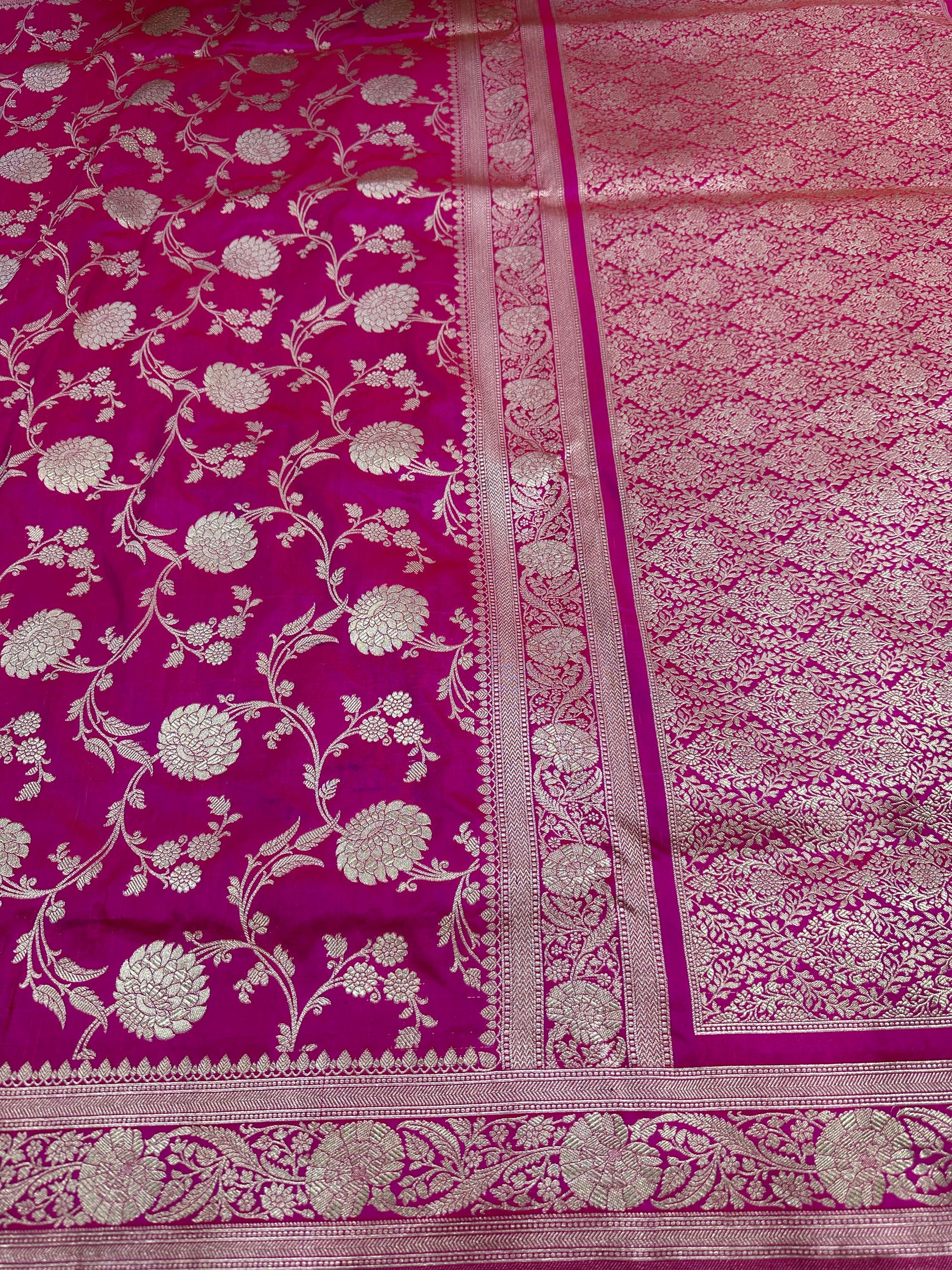 Pure Katan Silk Jaalwork Banarasi Saree