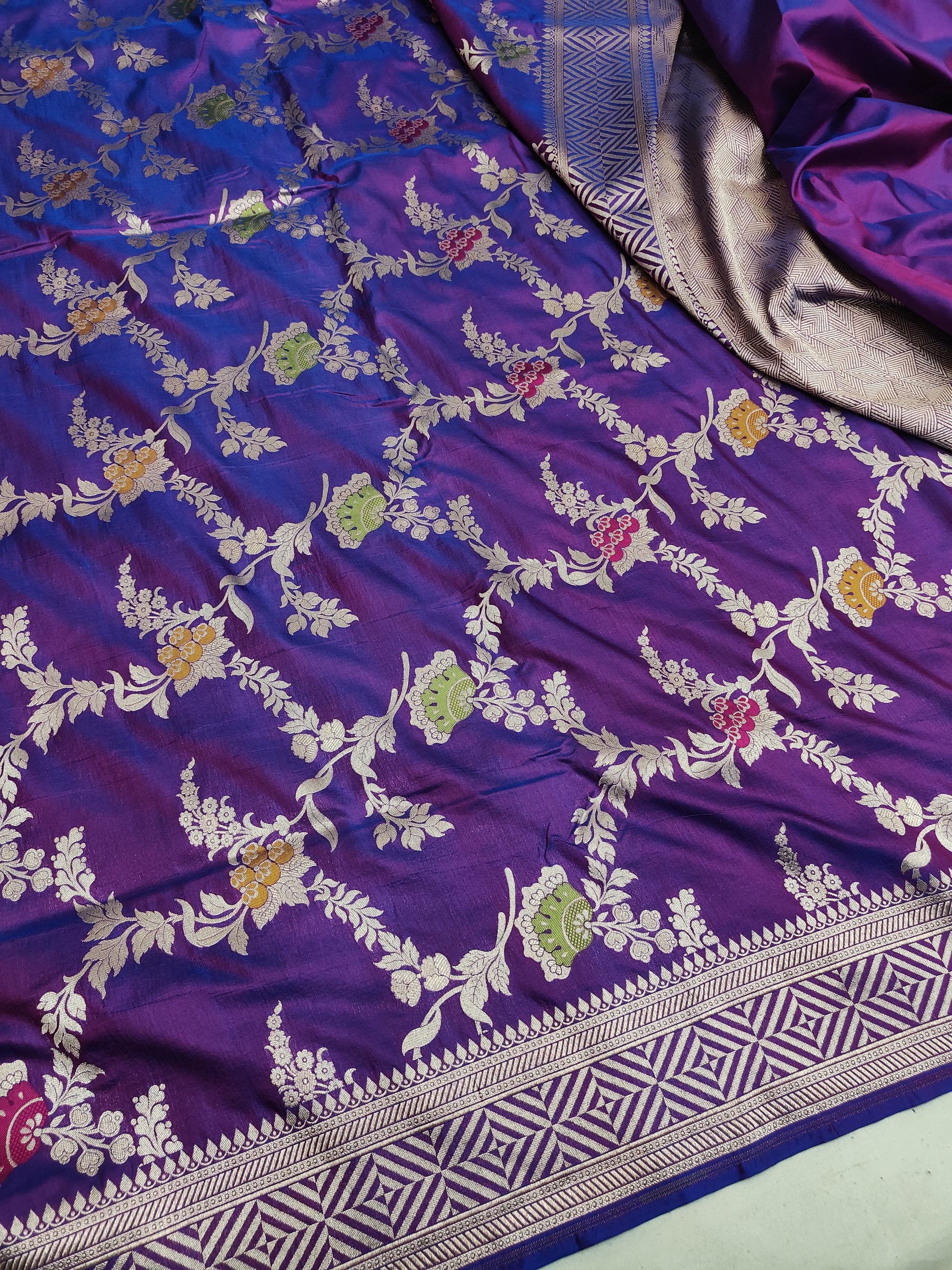 Pure Katan Silk Minakari Banarasi Saree