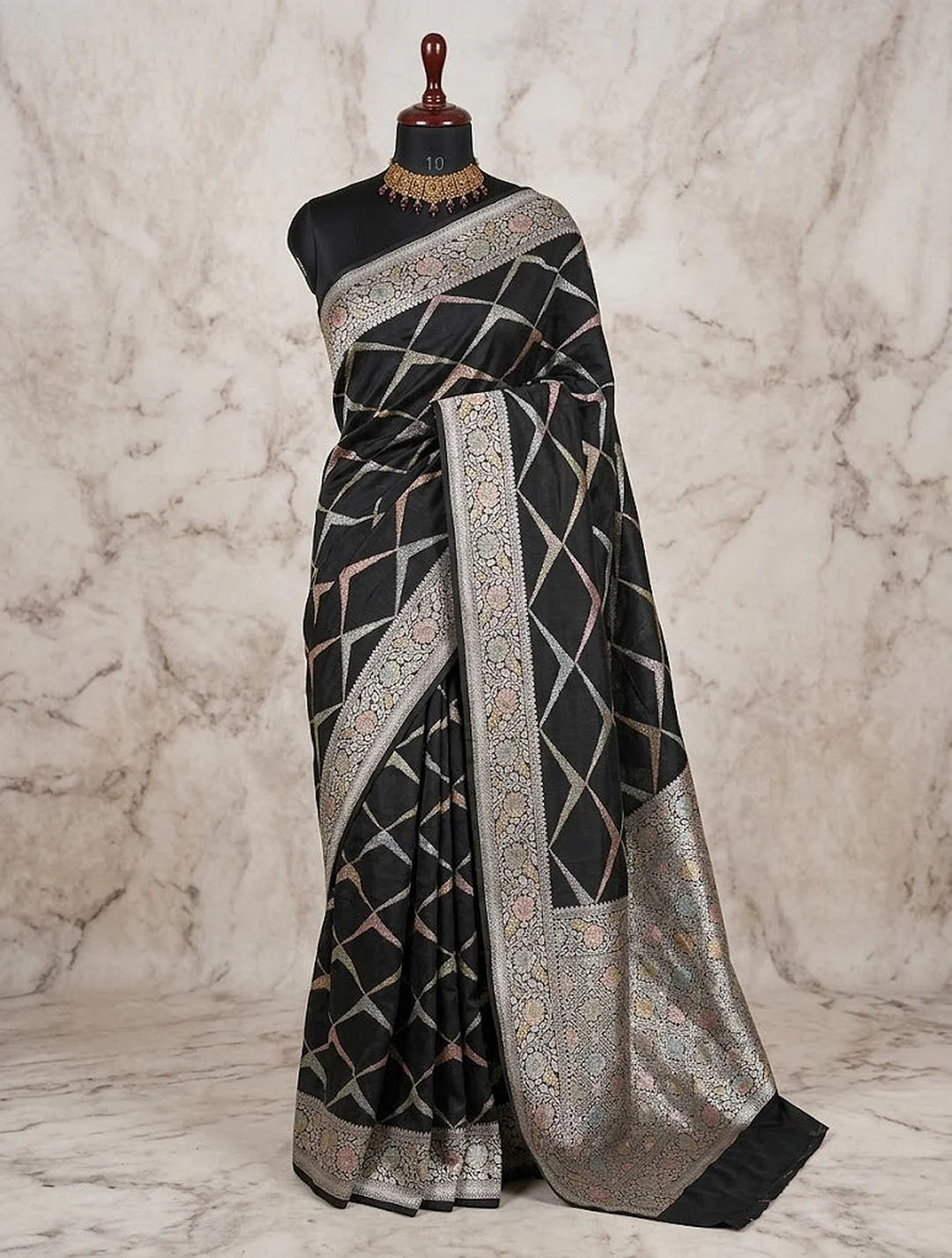 Pure Chiniya Silk Banarasi Saree | Resham Zari Woven Saree from Varanasi