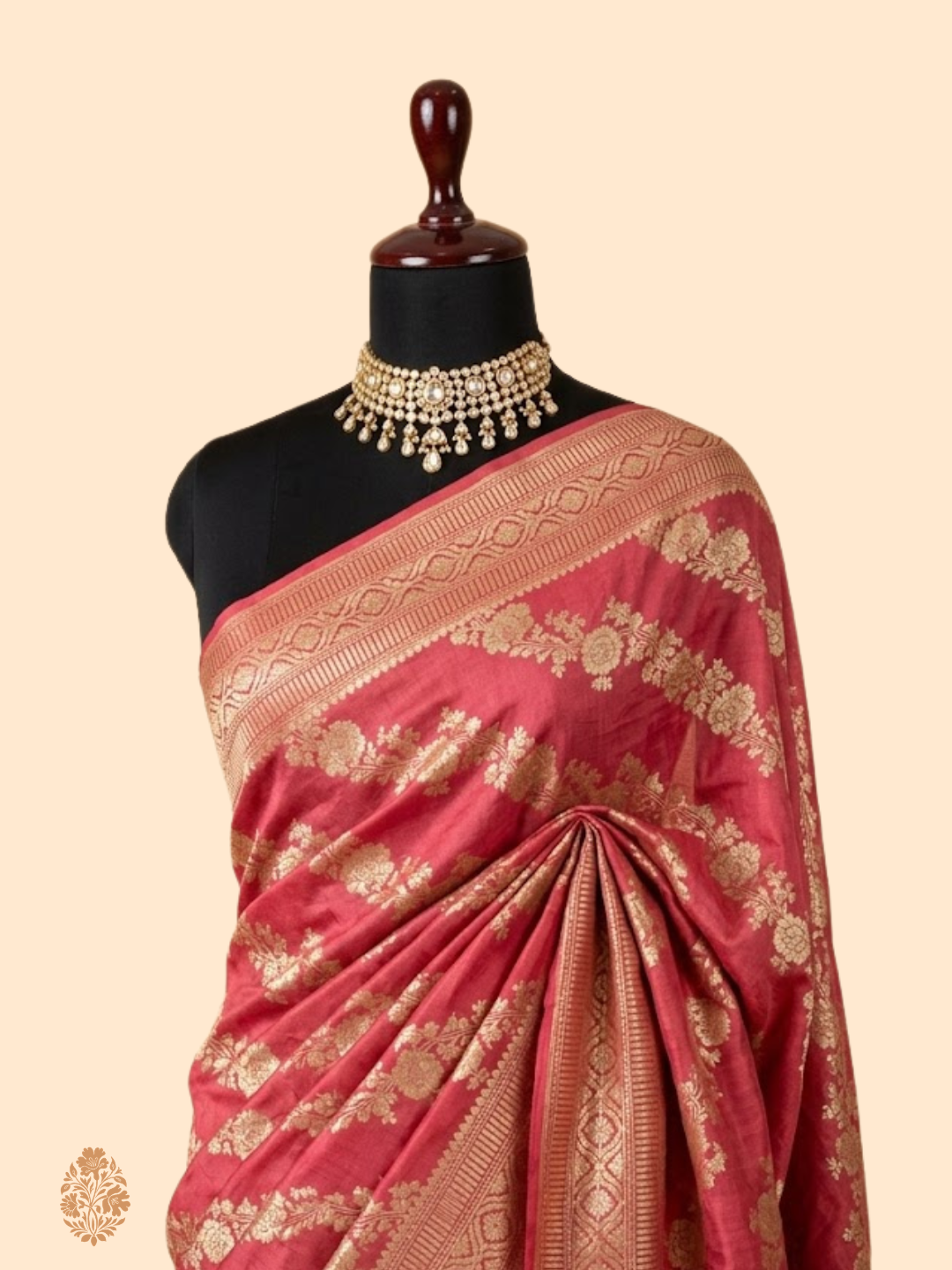 Deep Rani Rose Pink Pure Moonga Silk Banarasi Saree – Uppada Handwoven Festive Wear