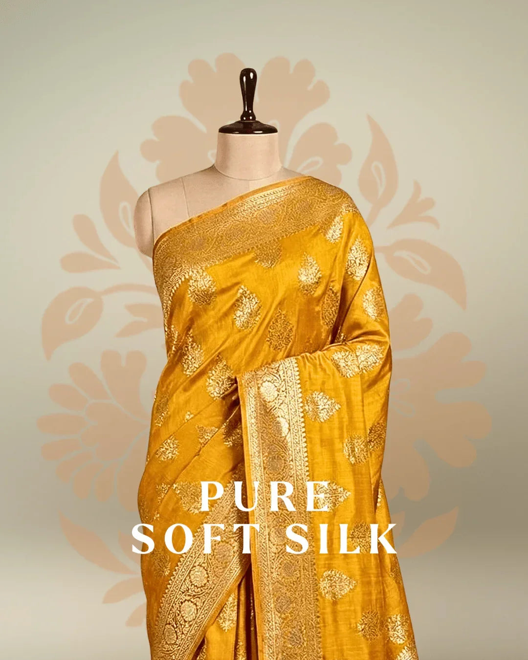 PURE MOONGA SILK - Katan Banaras