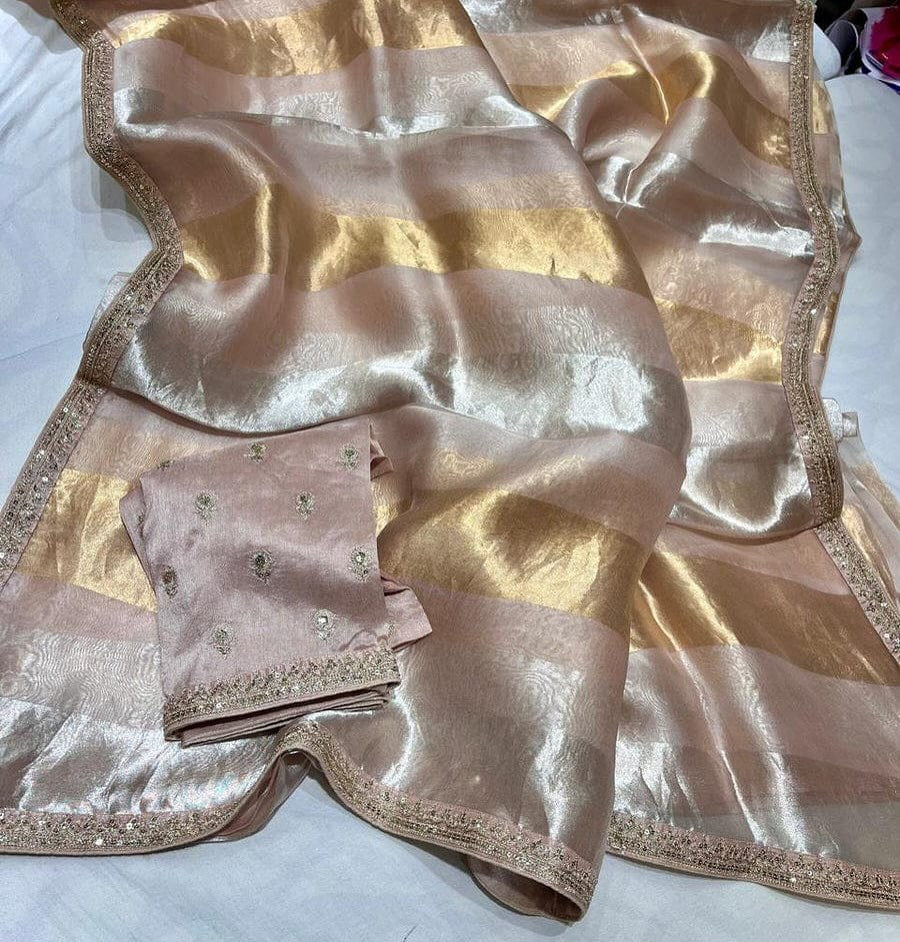 Pure Kora Tissue silk saree
