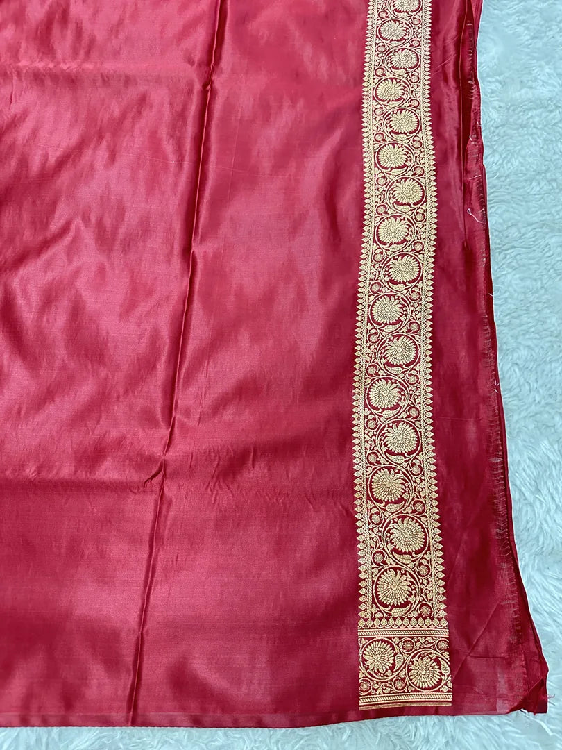 Premium Satin Katan Silk Saree | Banarasi