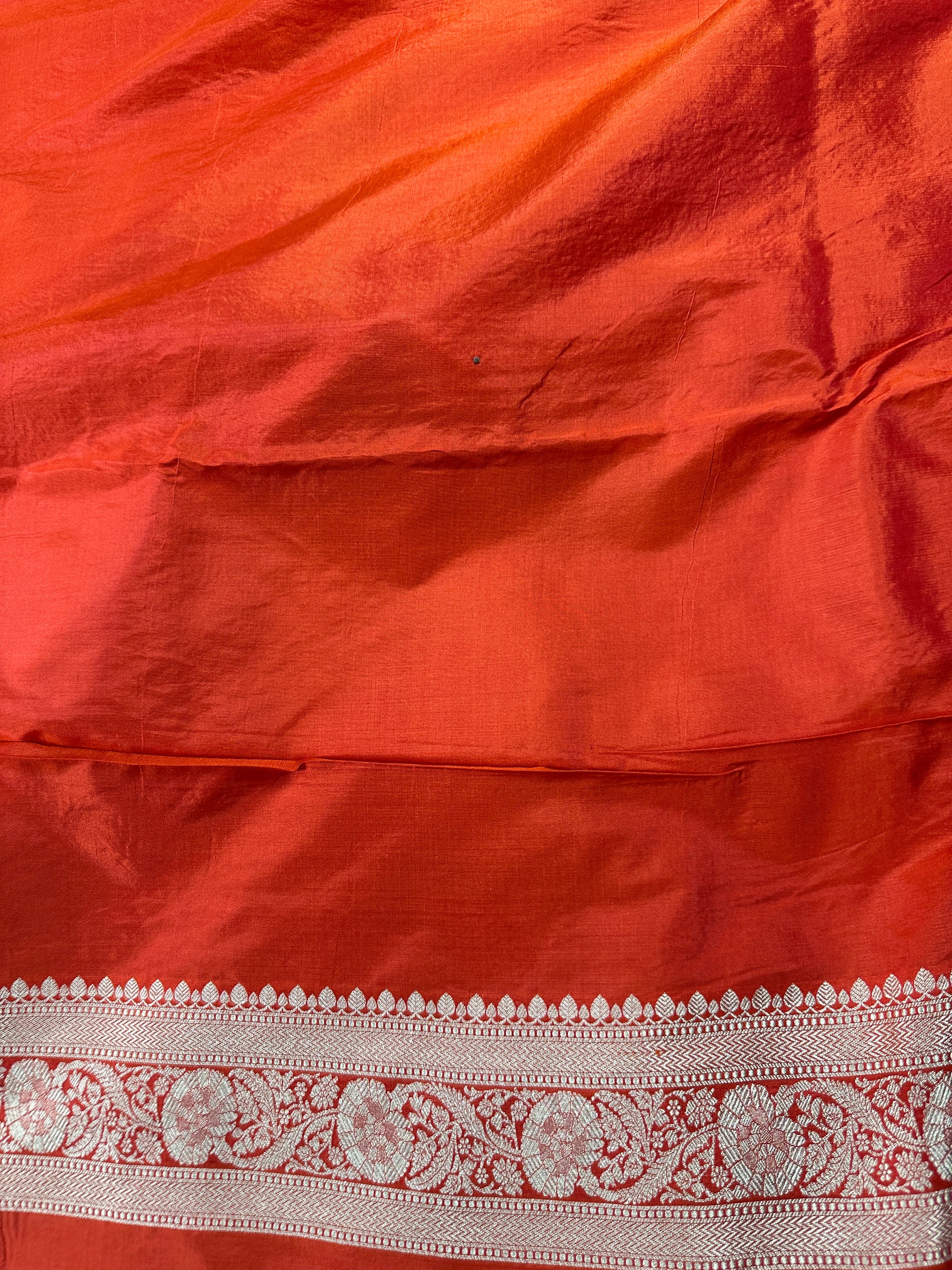 Pure Katan Silk Banarasi Saree Jaal Work