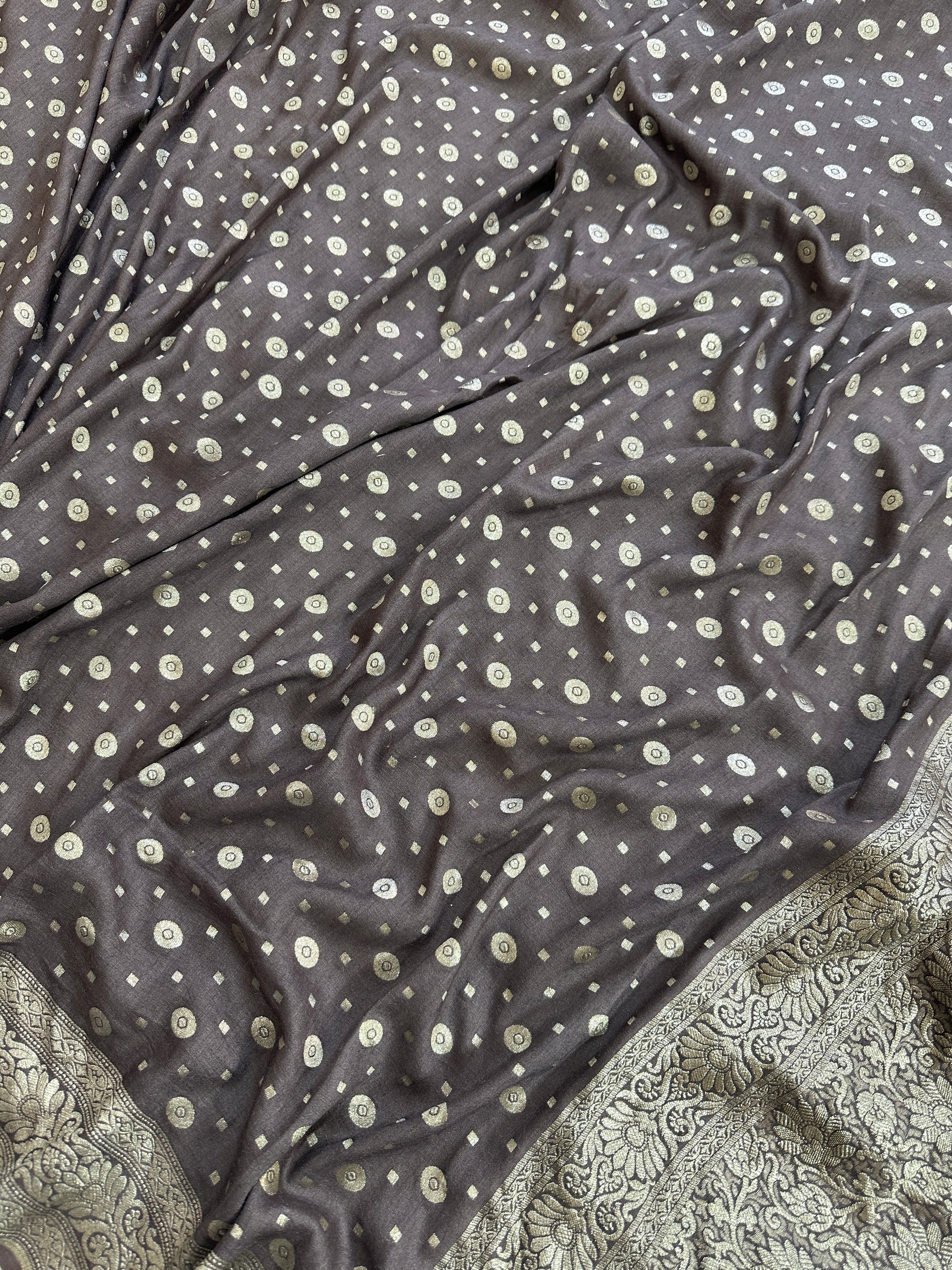 Pure Moonga Silk Banarasi Saree – Handwoven Elegance from Varanasi | Katan Banaras