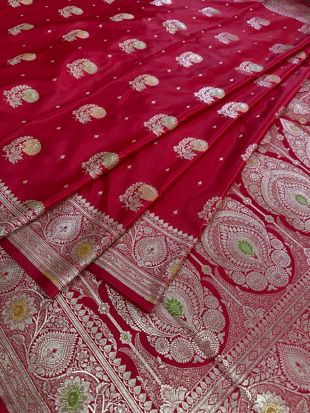 Premium Satin Silk Banarasi Saree