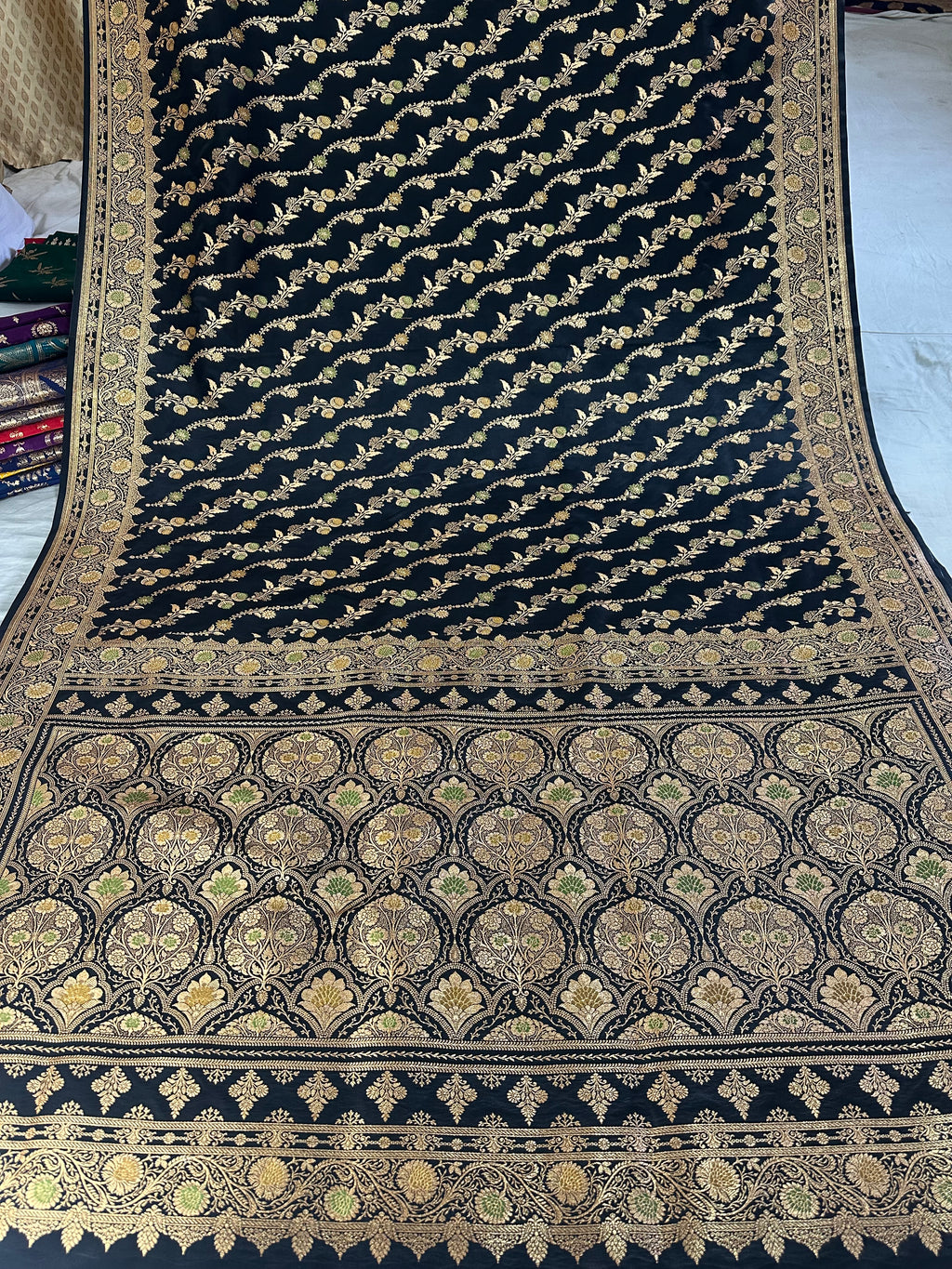 Premium Satin Silk Banarasi Saree