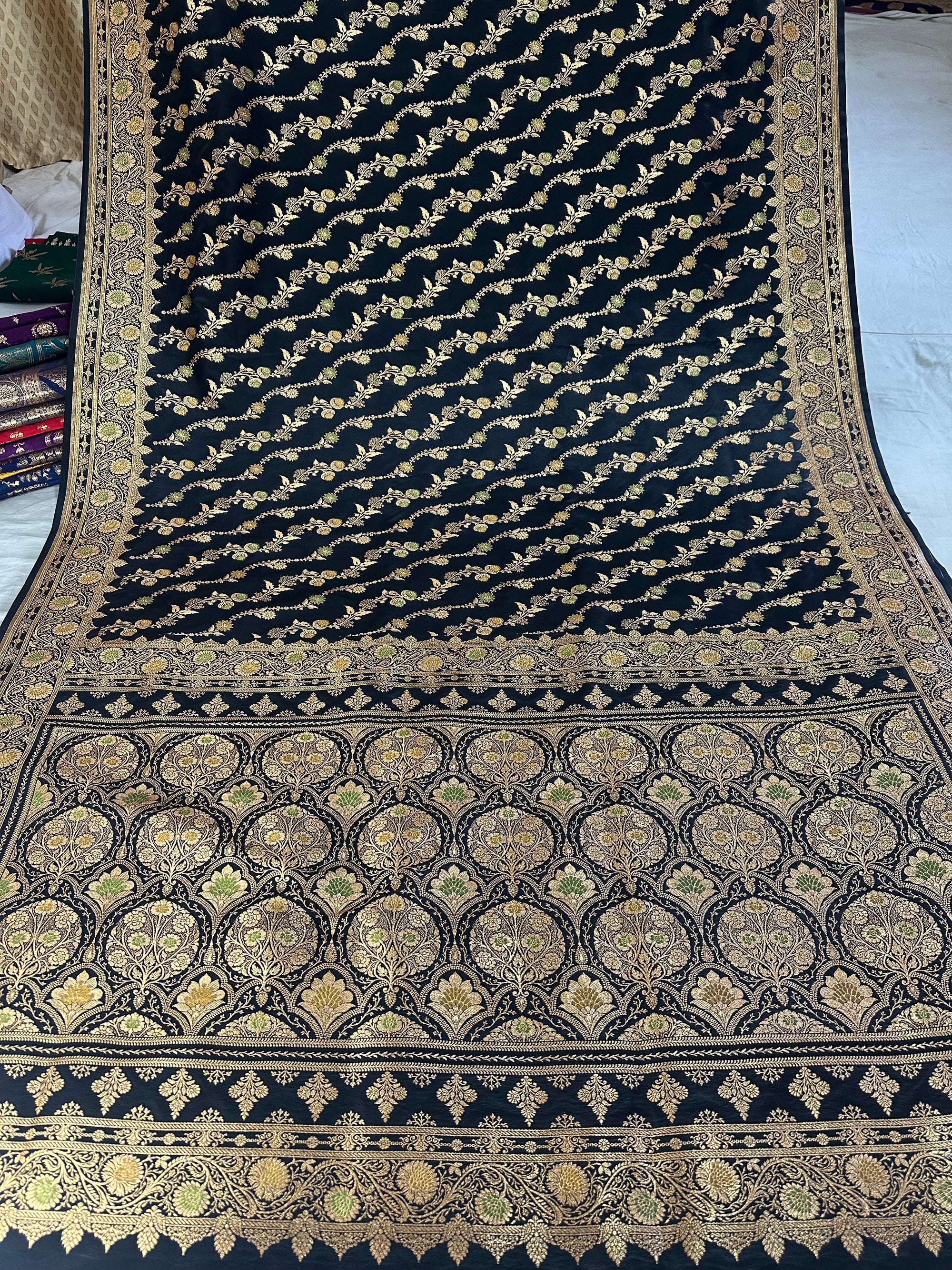 Premium Satin Silk Banarasi Saree