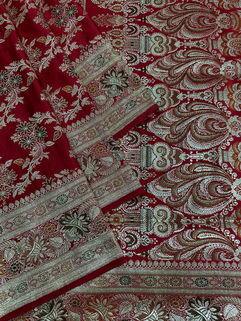Pure Katan Silk Handloom Banarasi Bridal Saree