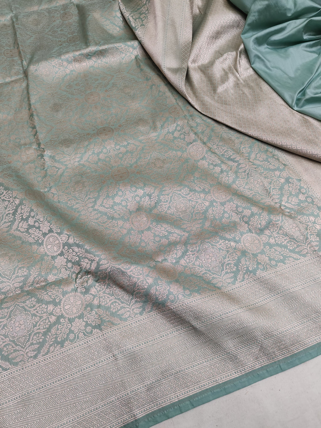 Pure Katan Silk Brocade Saree