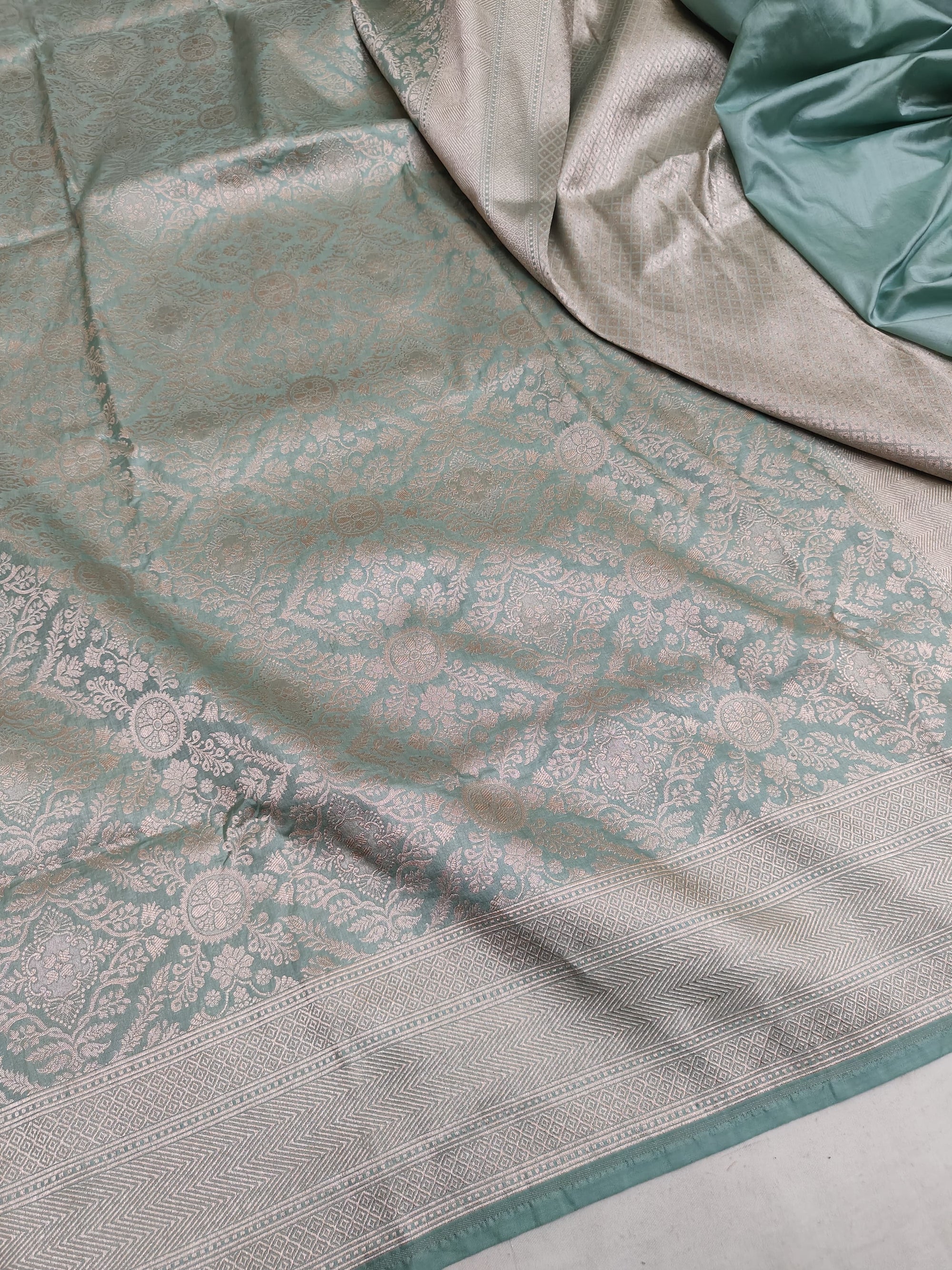 Pure Katan Silk Brocade Saree