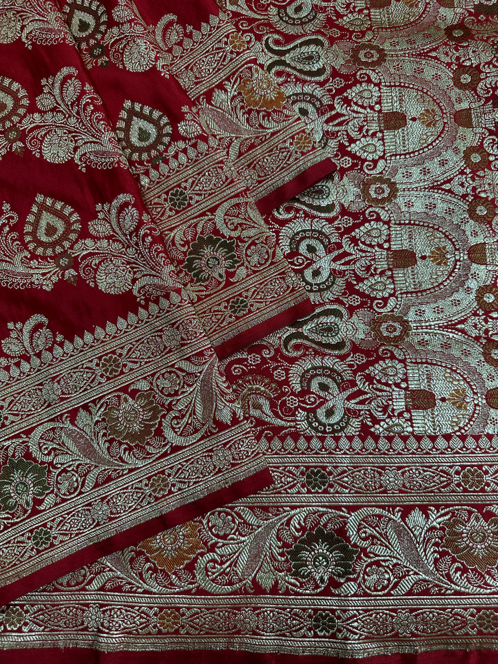 Pure Katan Silk Handloom Banarasi Bridal Saree