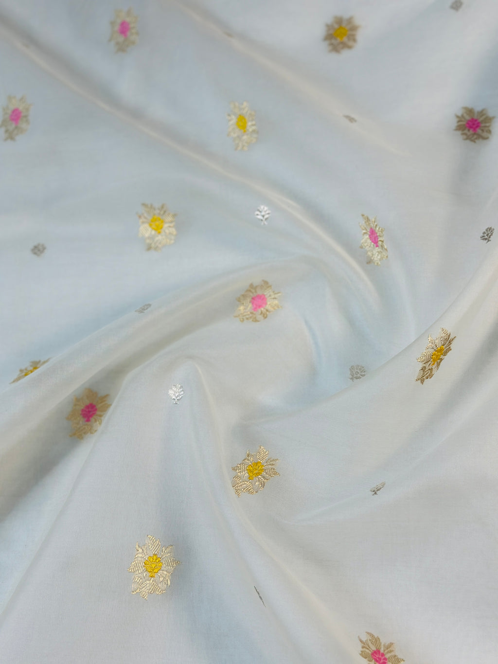 Pure Kora Silk Handloom Banarasi Saree