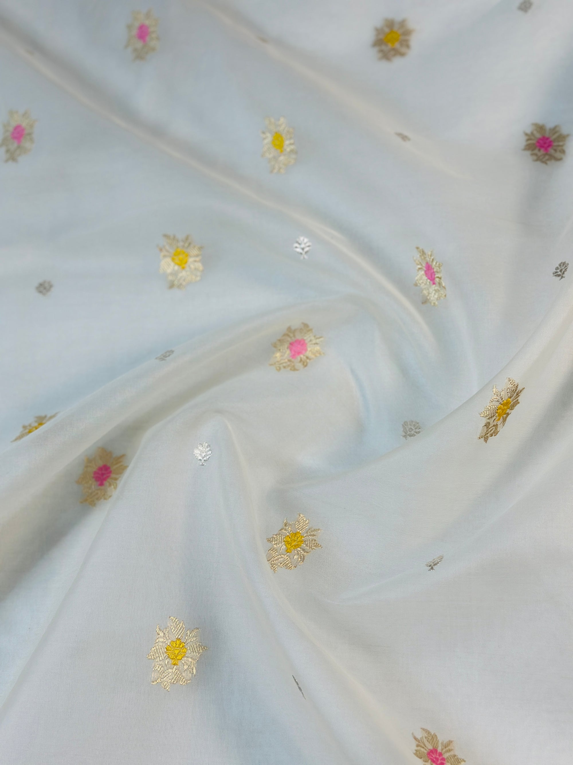 Pure Kora Silk Handloom Banarasi Saree