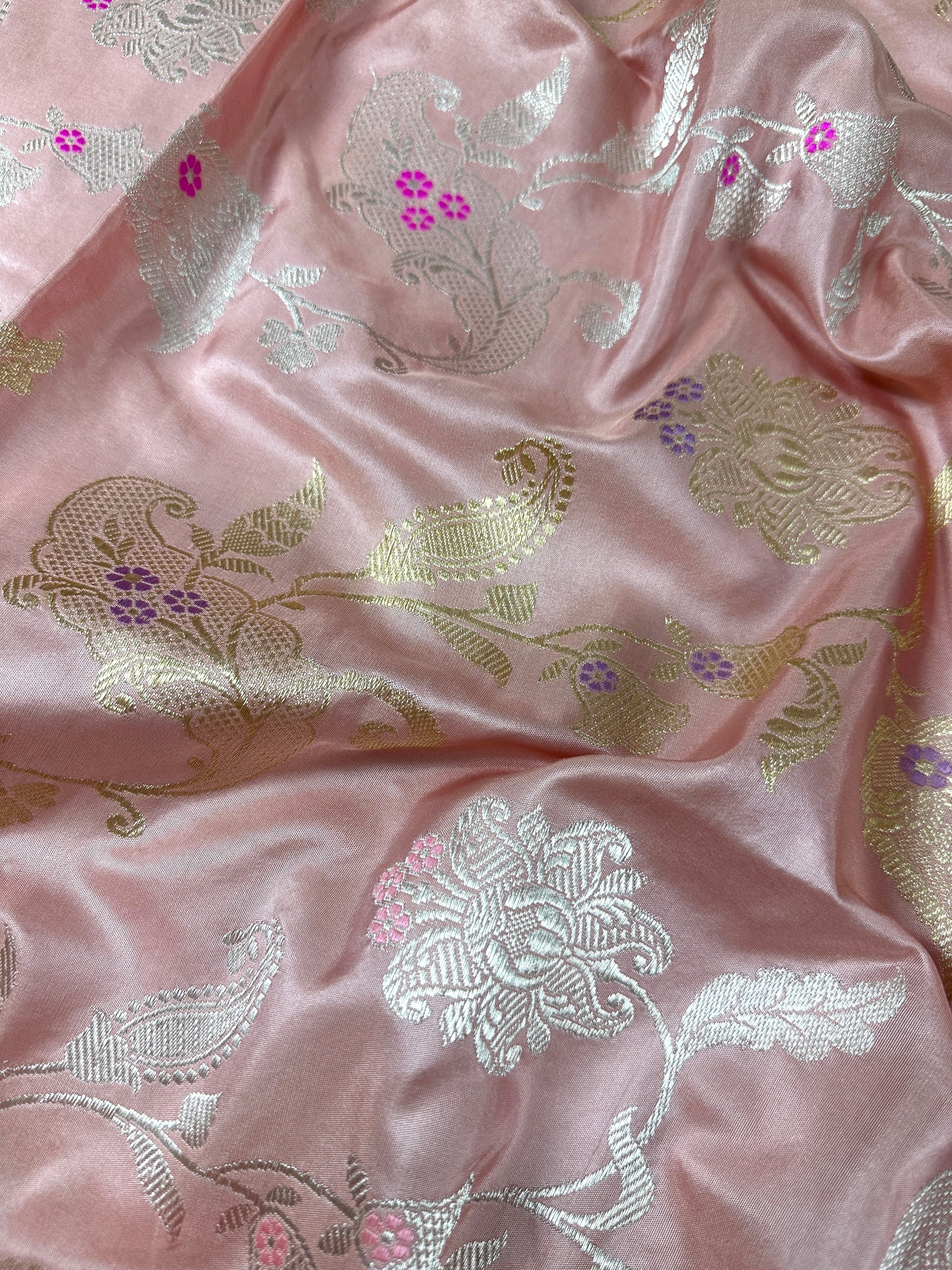 Pure Kora Silk Handloom Banarasi Sareee