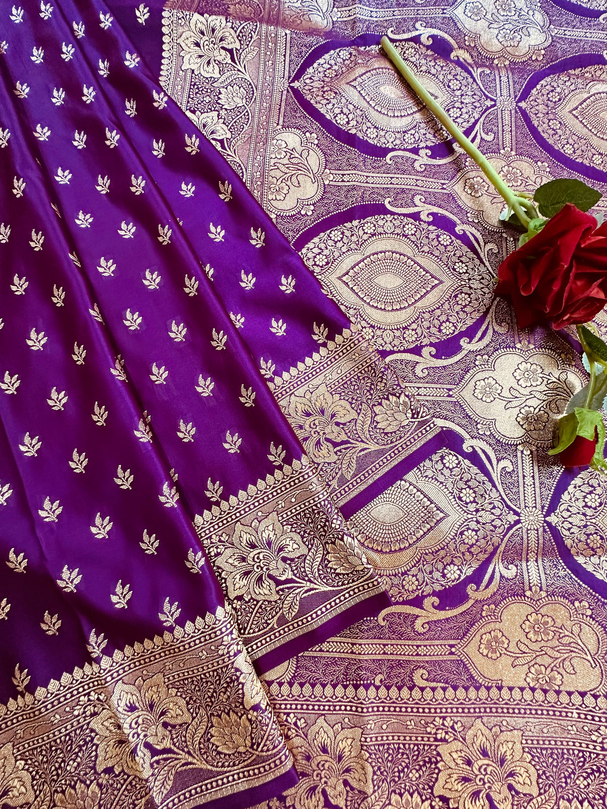 Premium Satin Silk Banarasi Saree