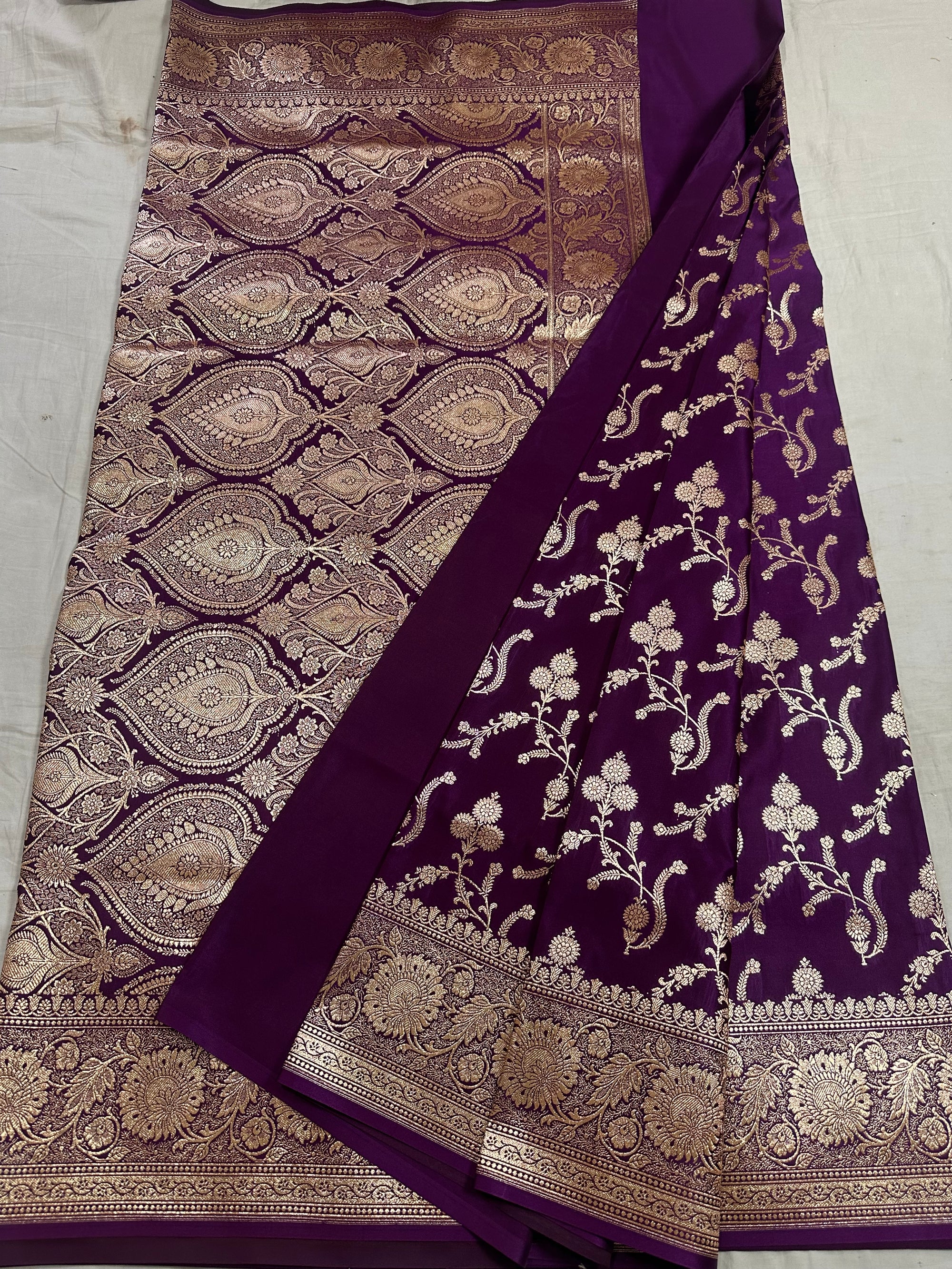 Premium Satin Silk Banarasi Saree
