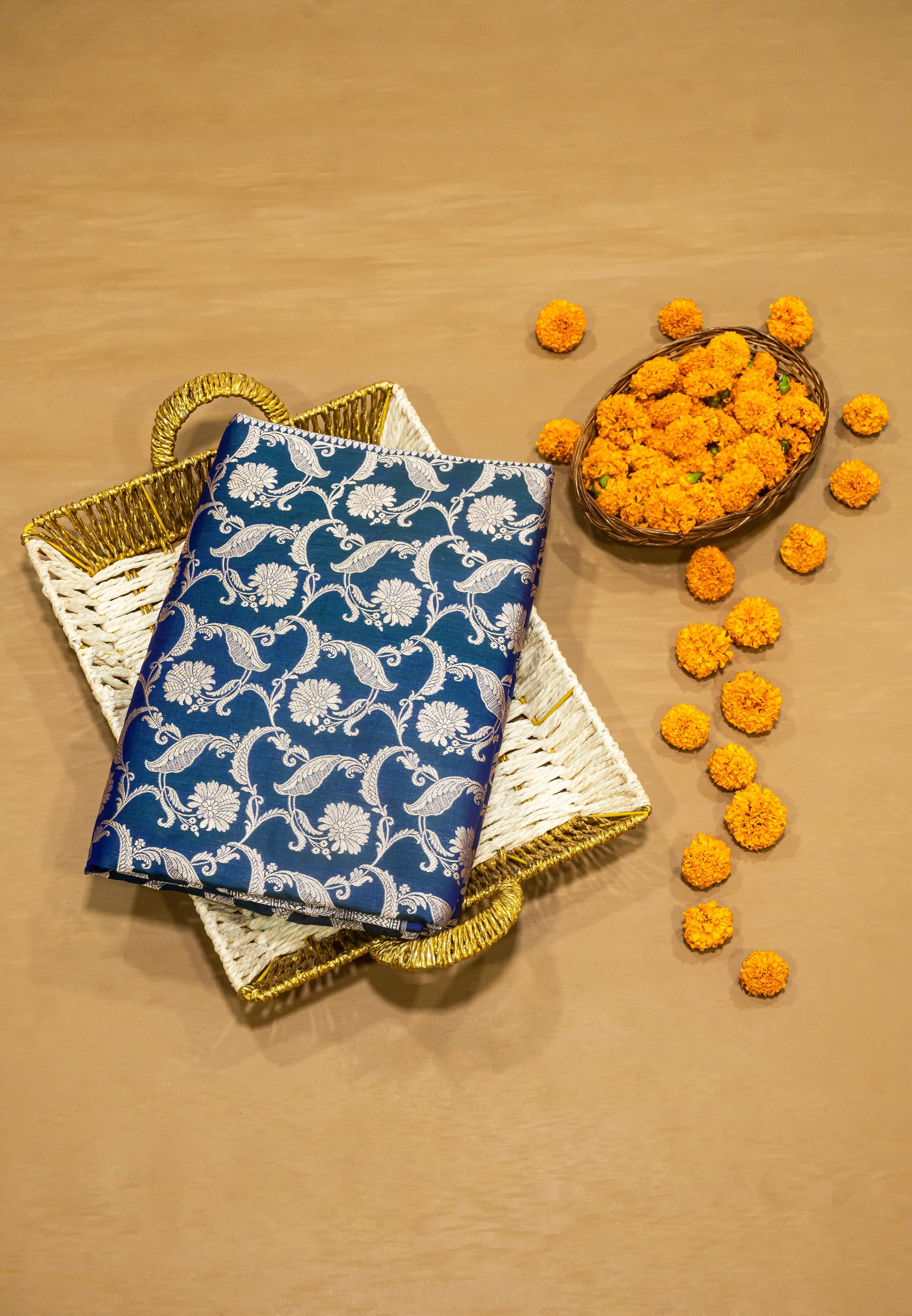 Pure Katan Silk Banarasi Handwoven Saree | Teal Green with Gold Zari Jaal | Uppada Weave | Bridal Wedding Saree