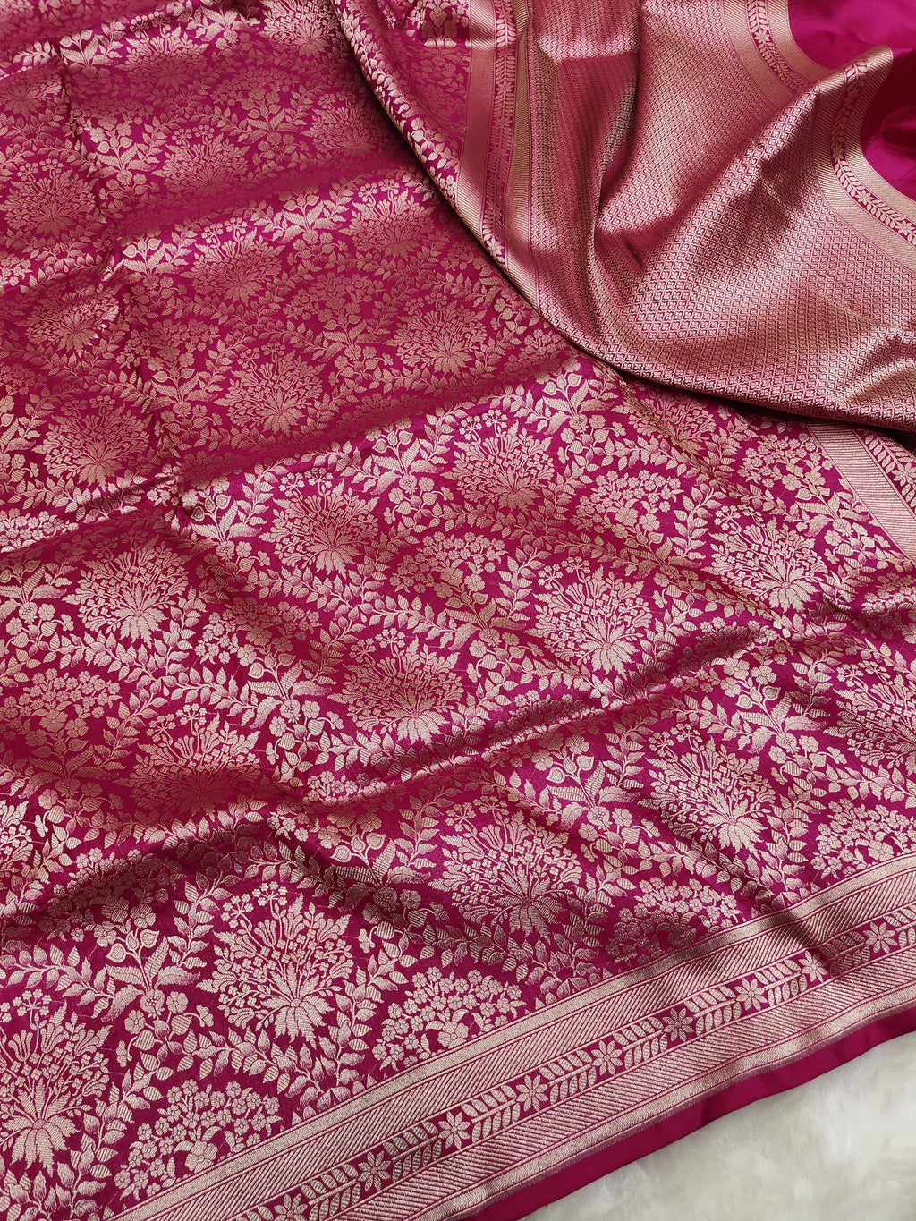 Pure Katan Silk Brocade Saree