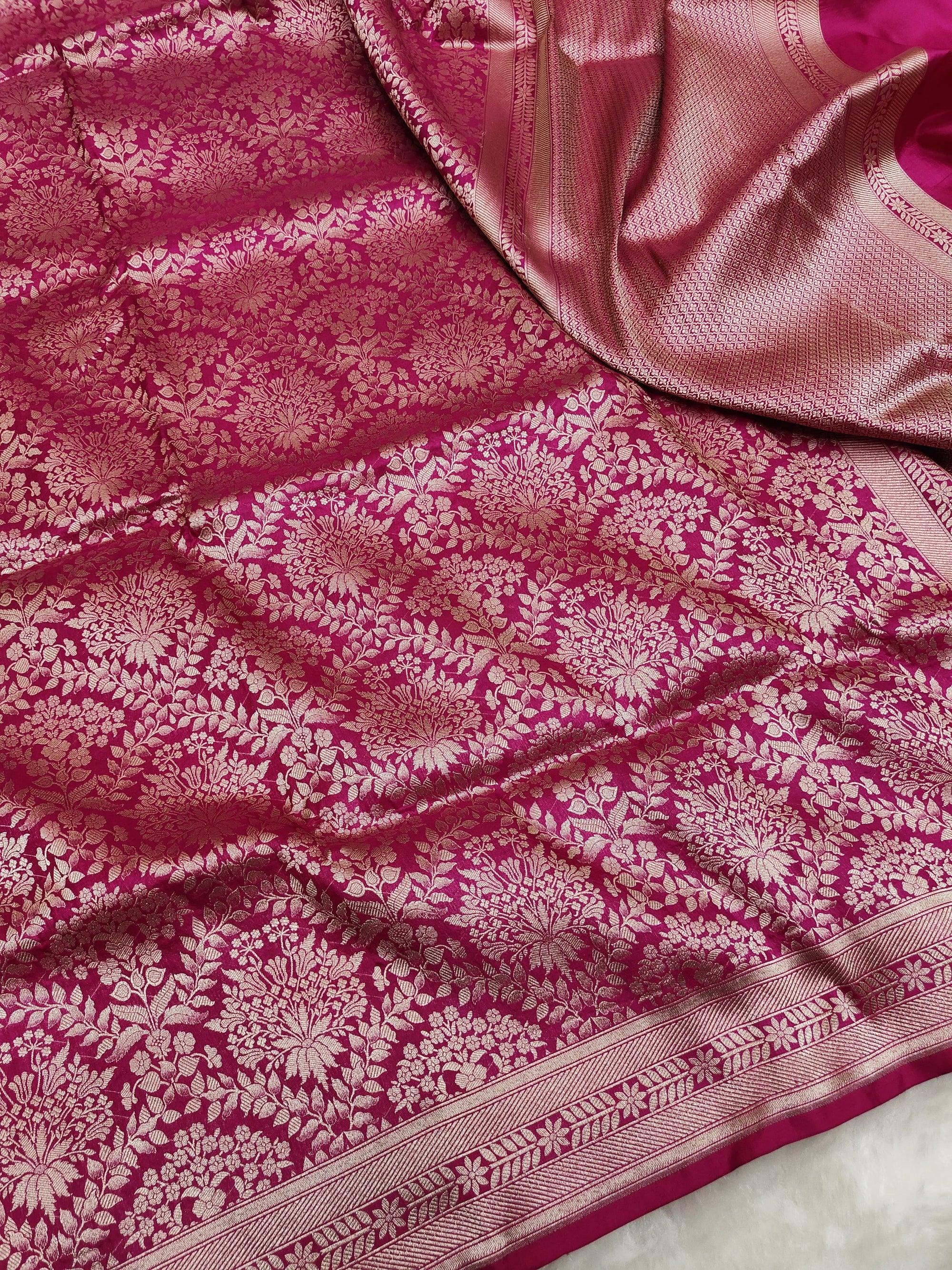 Pure Katan Silk Brocade Saree