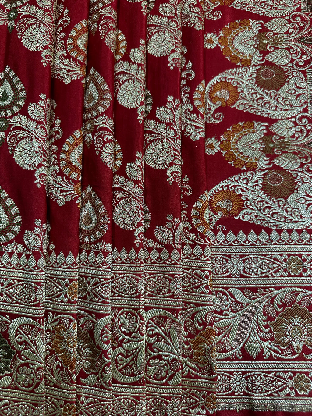 Pure Katan Silk Handloom Banarasi Bridal Saree