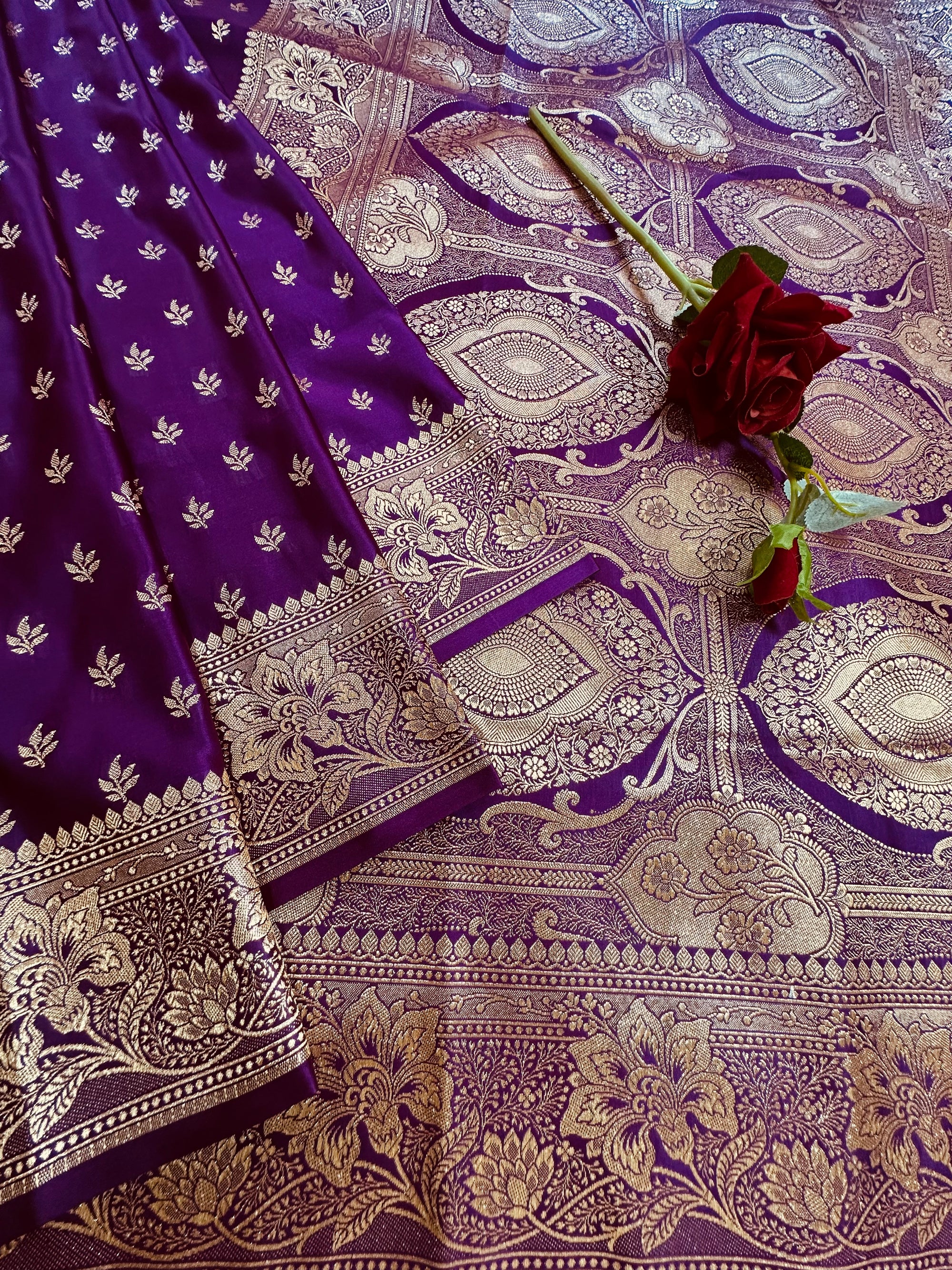 Premium Satin Silk Banarasi Saree