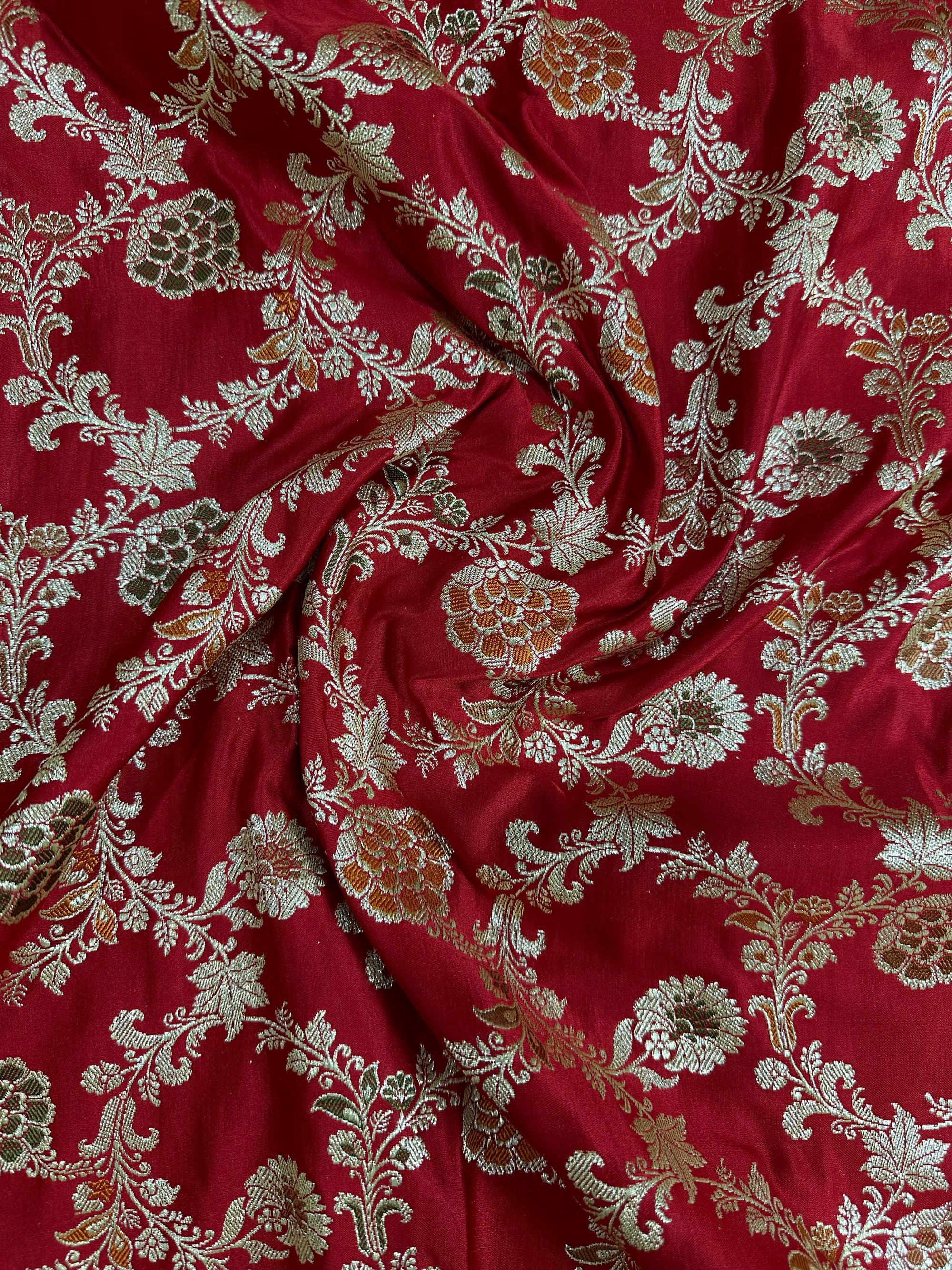 Pure Katan Silk Handloom Banarasi Bridal Saree