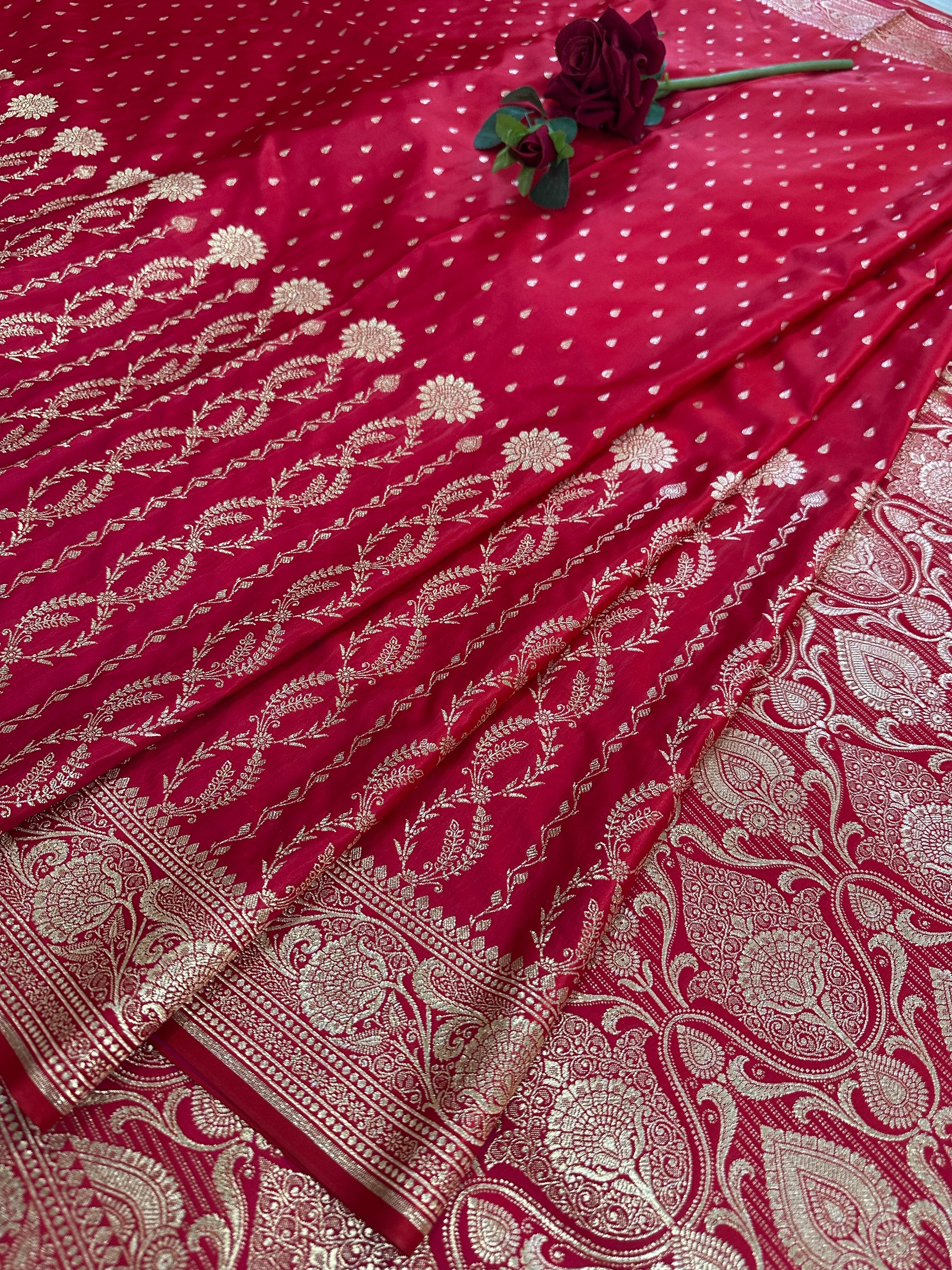 Premium Satin Silk Banarasi Saree