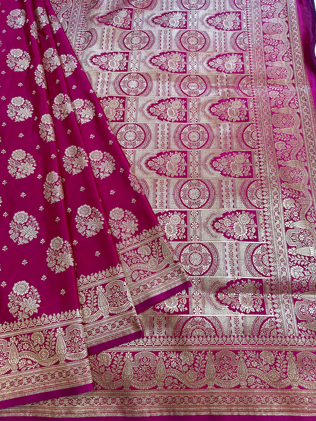 Premium Satin Silk Banarasi Saree