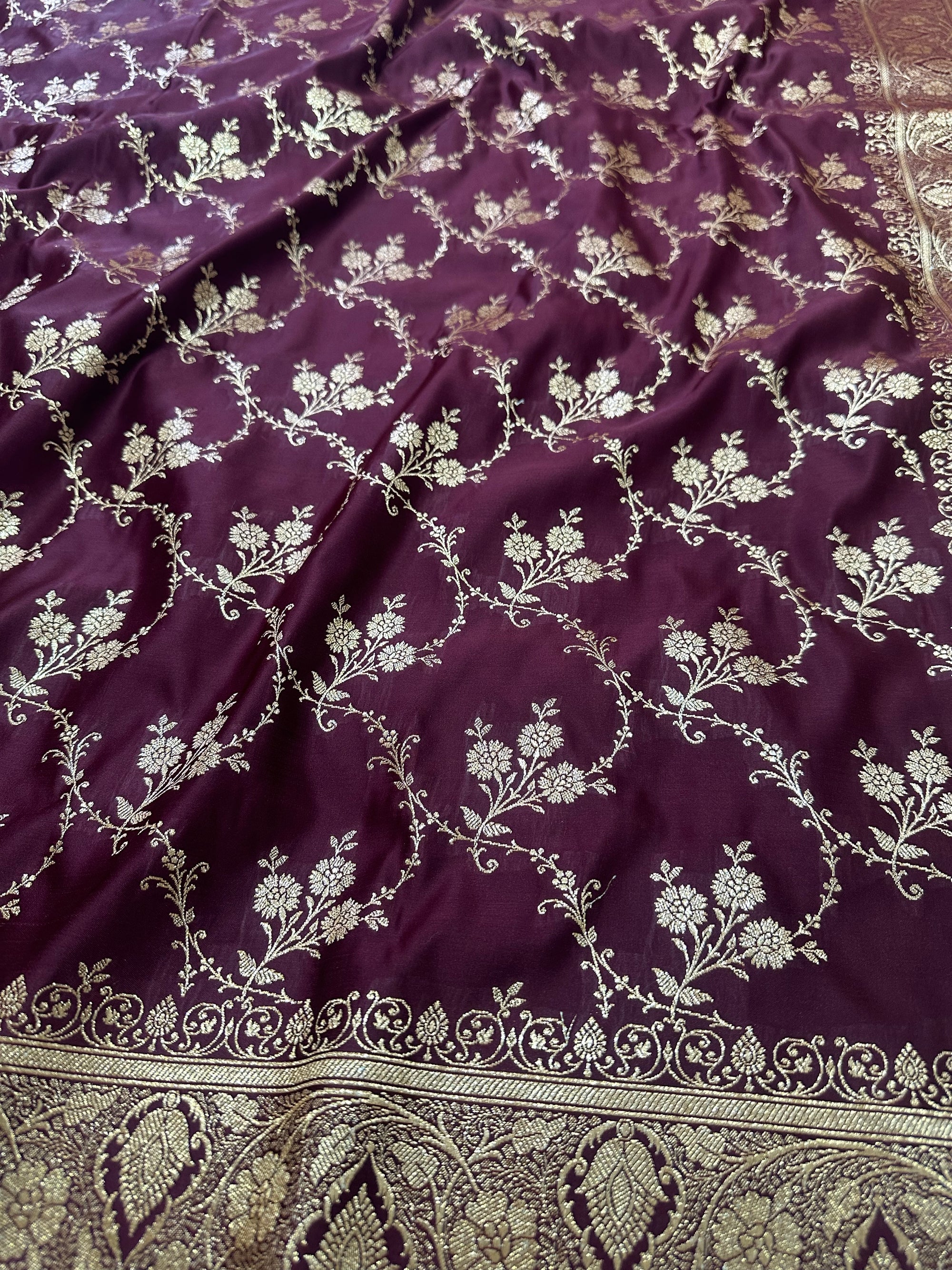 Premium Satin Silk Banarasi Saree