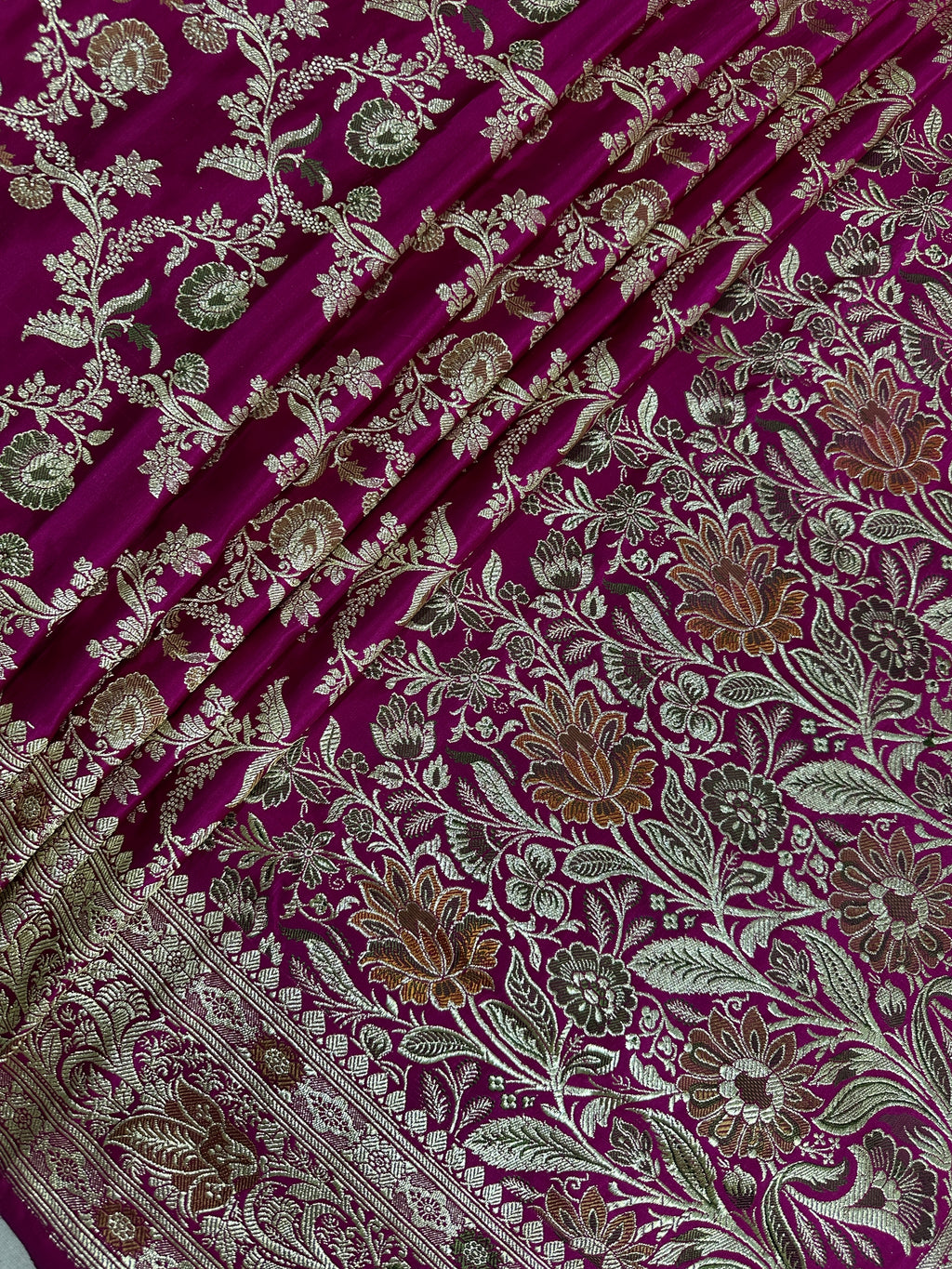 Pure Katan Silk Handloom Banarasi Bridal Saree