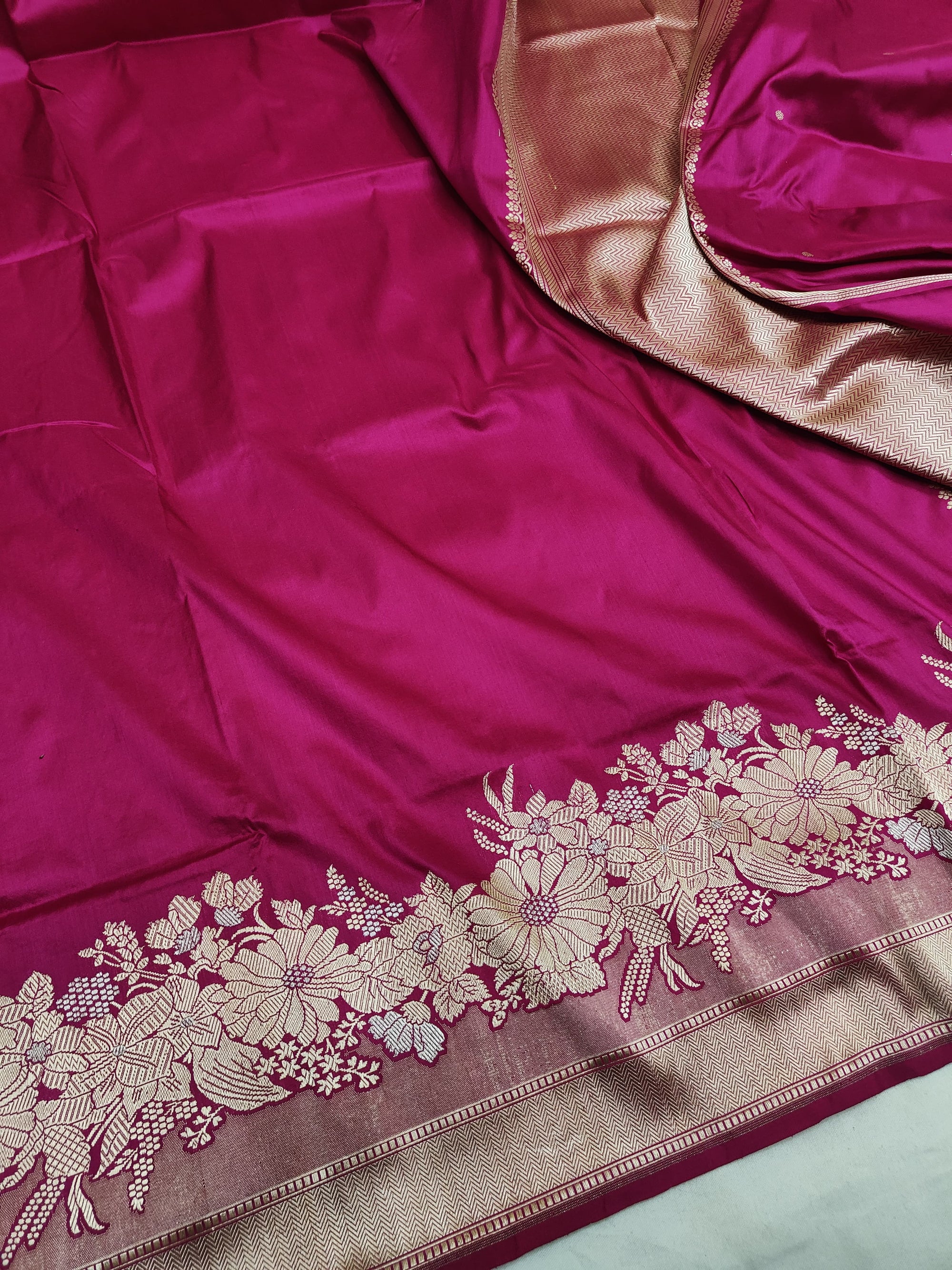 Pure Katan Silk Kadhwa Handloom Saree
