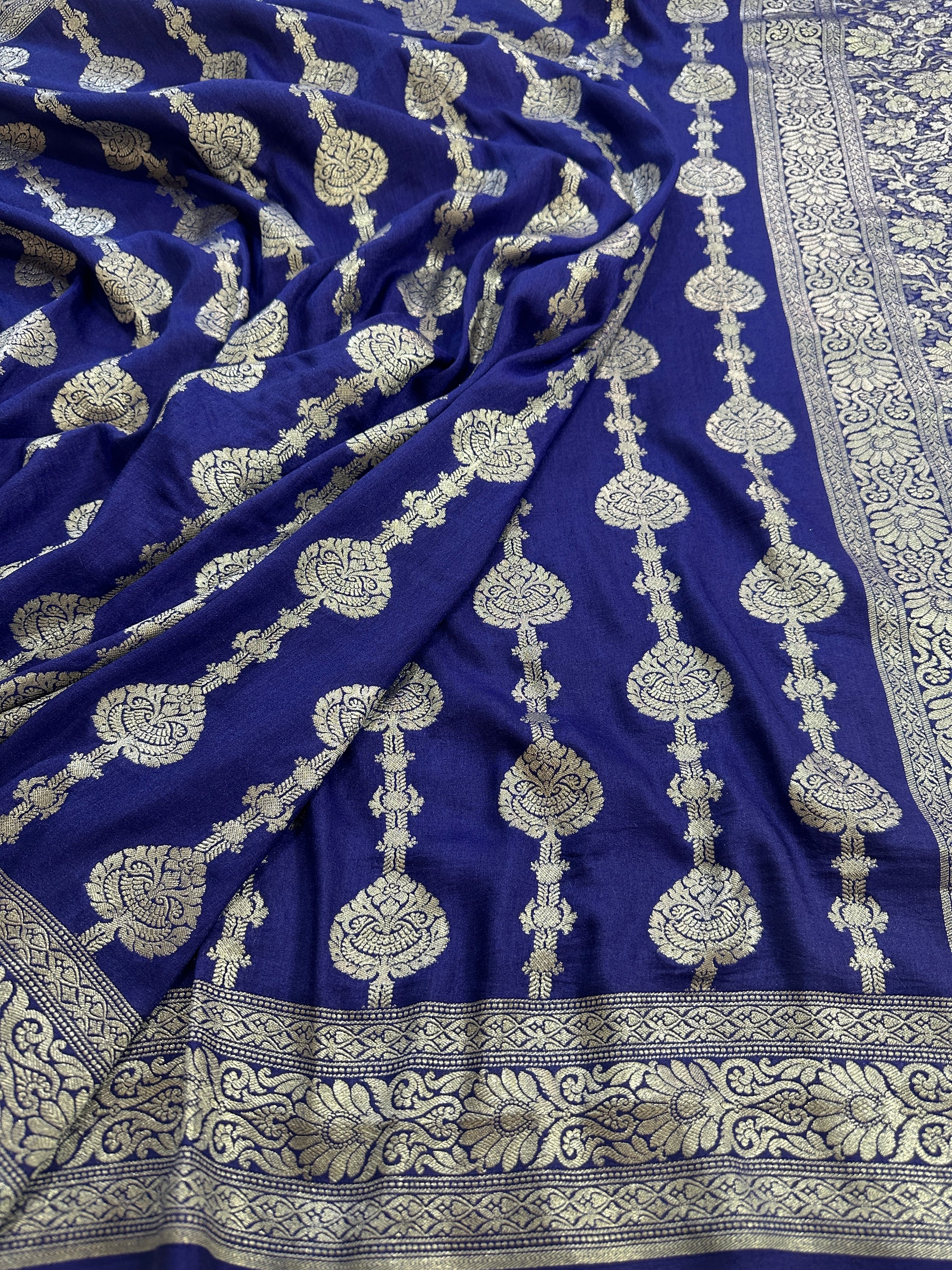 Pure Moonga Silk Banarasi Saree