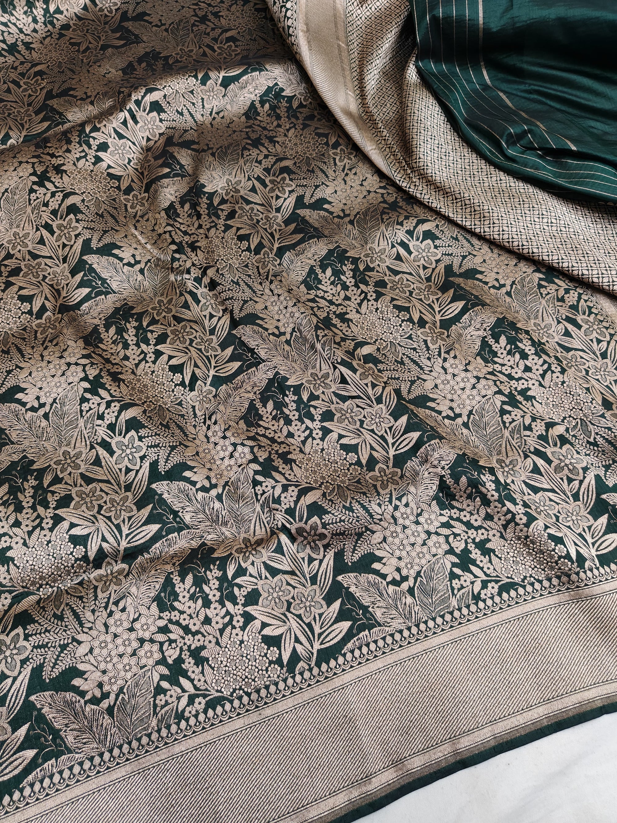 Pure Katan Silk Brocade Saree
