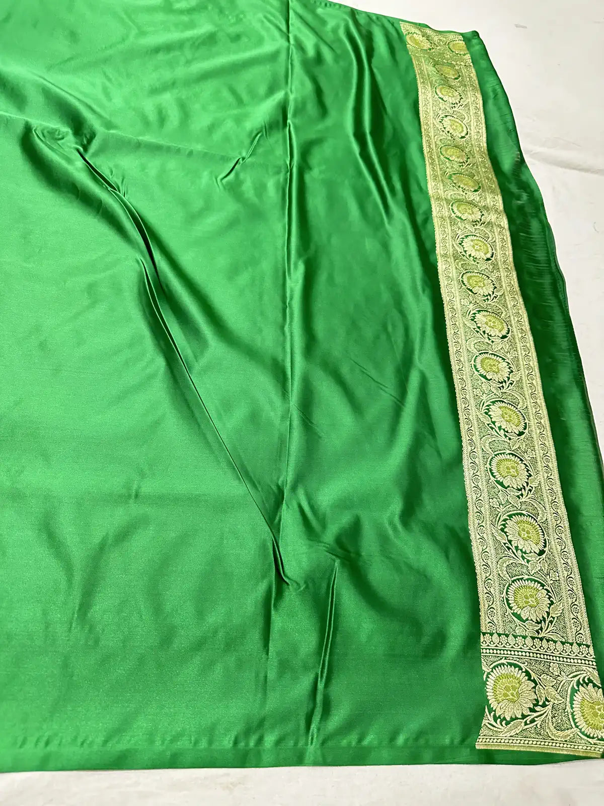 Premium Satin Katan Silk Saree | Banarasi