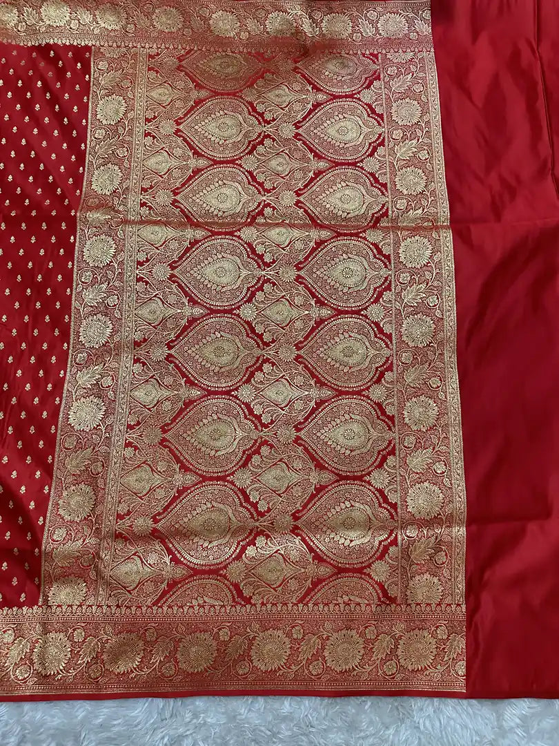 Premium Satin Katan Silk Saree | Banarasi