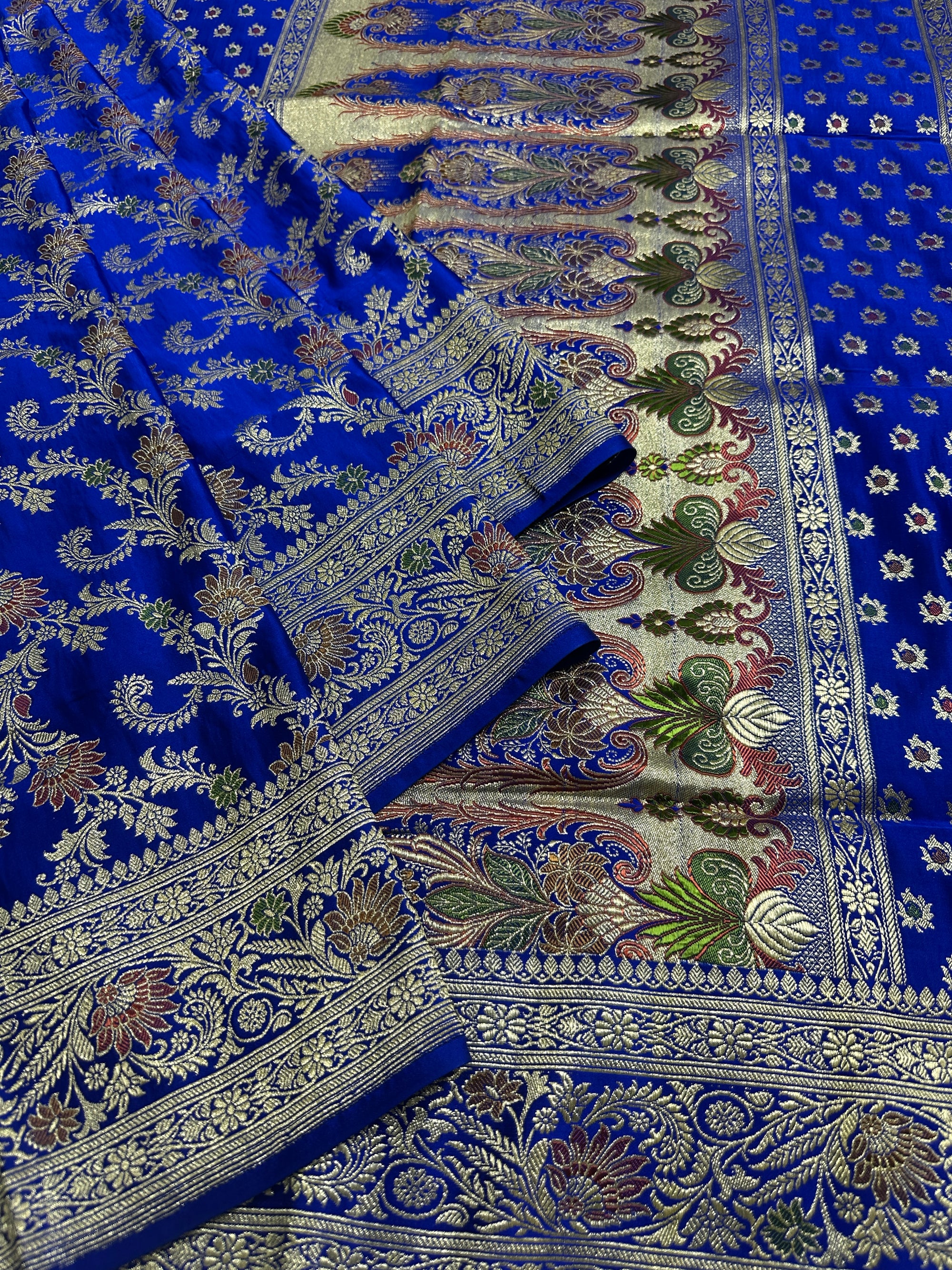 Pure Katan Silk Handloom Banarasi Bridal Saree
