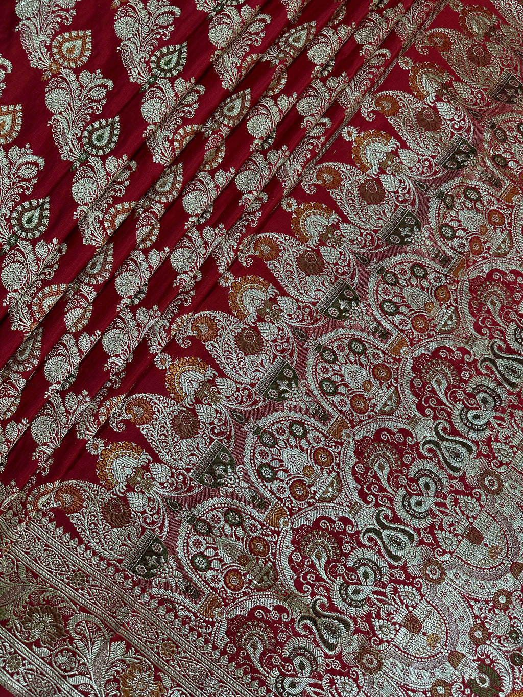 Pure Katan Silk Handloom Banarasi Bridal Saree