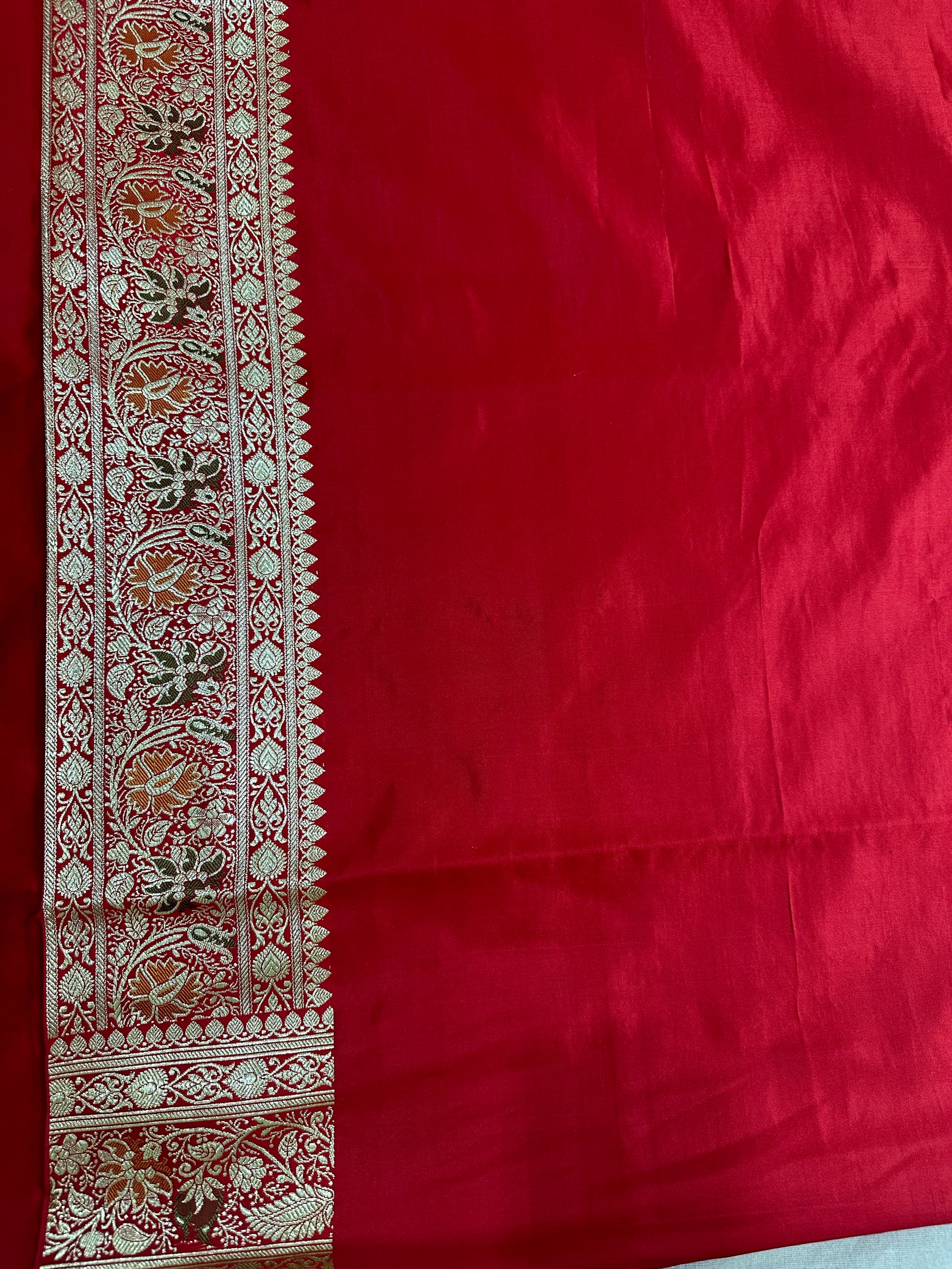 Pure Katan Silk Handloom Banarasi Bridal Saree