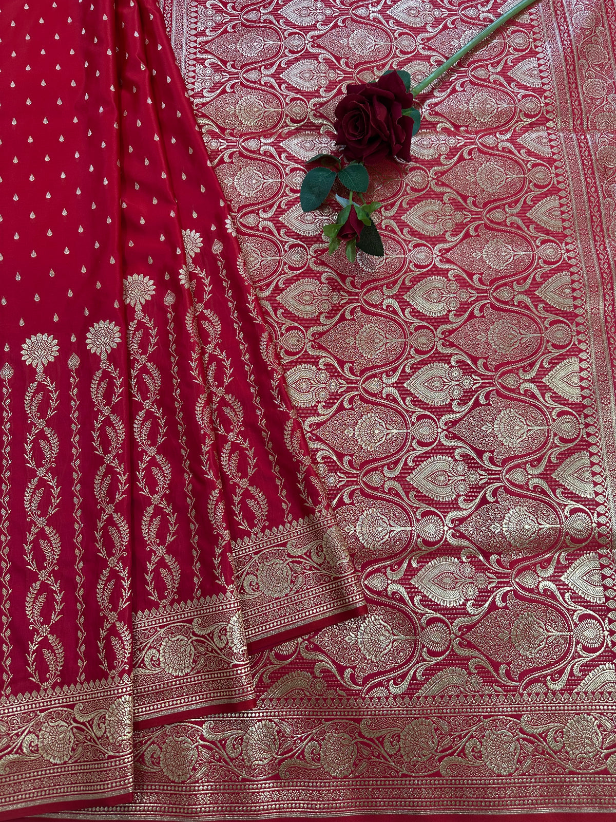 Premium Satin Silk Banarasi Saree
