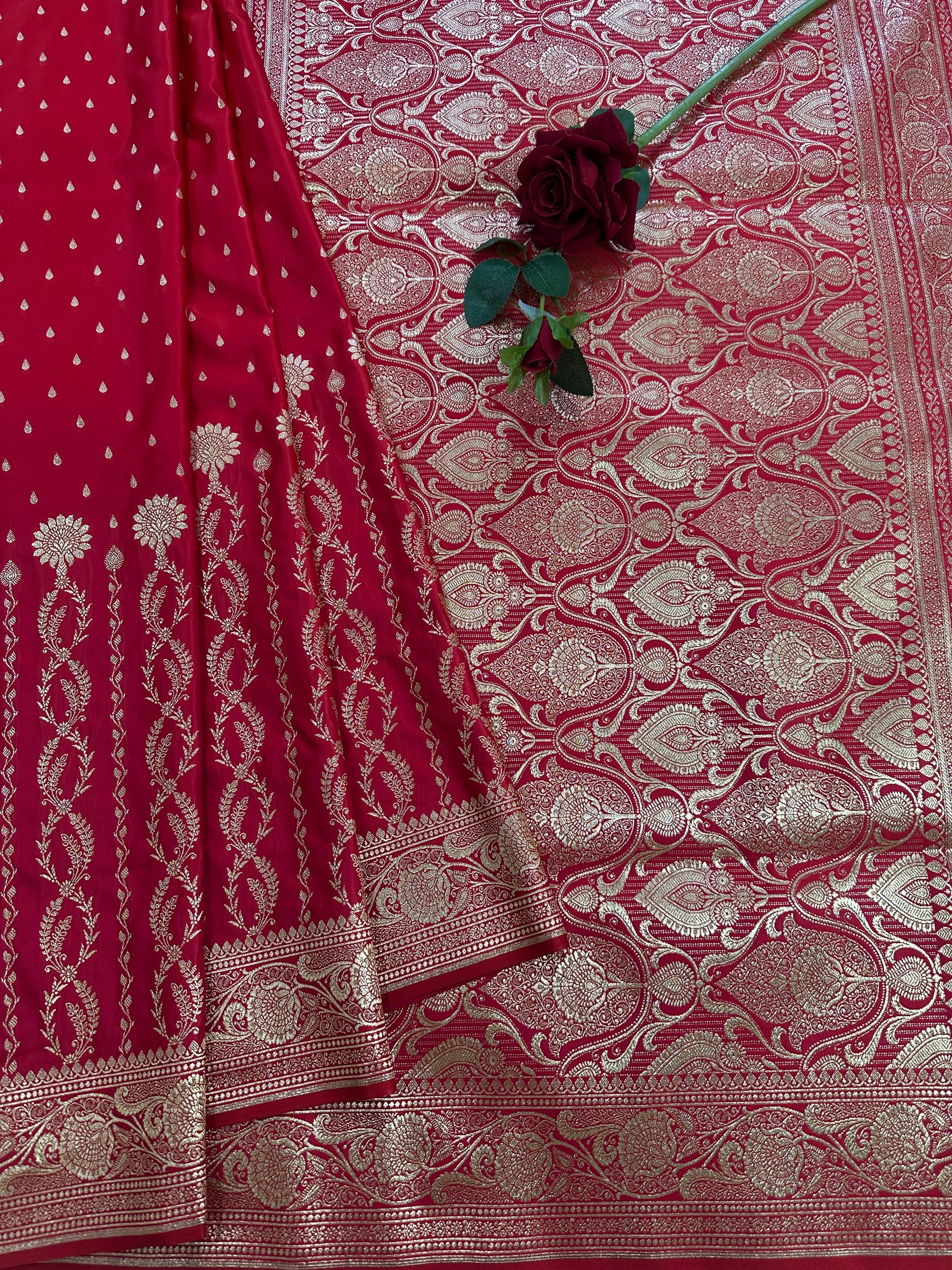 Premium Satin Silk Banarasi Saree